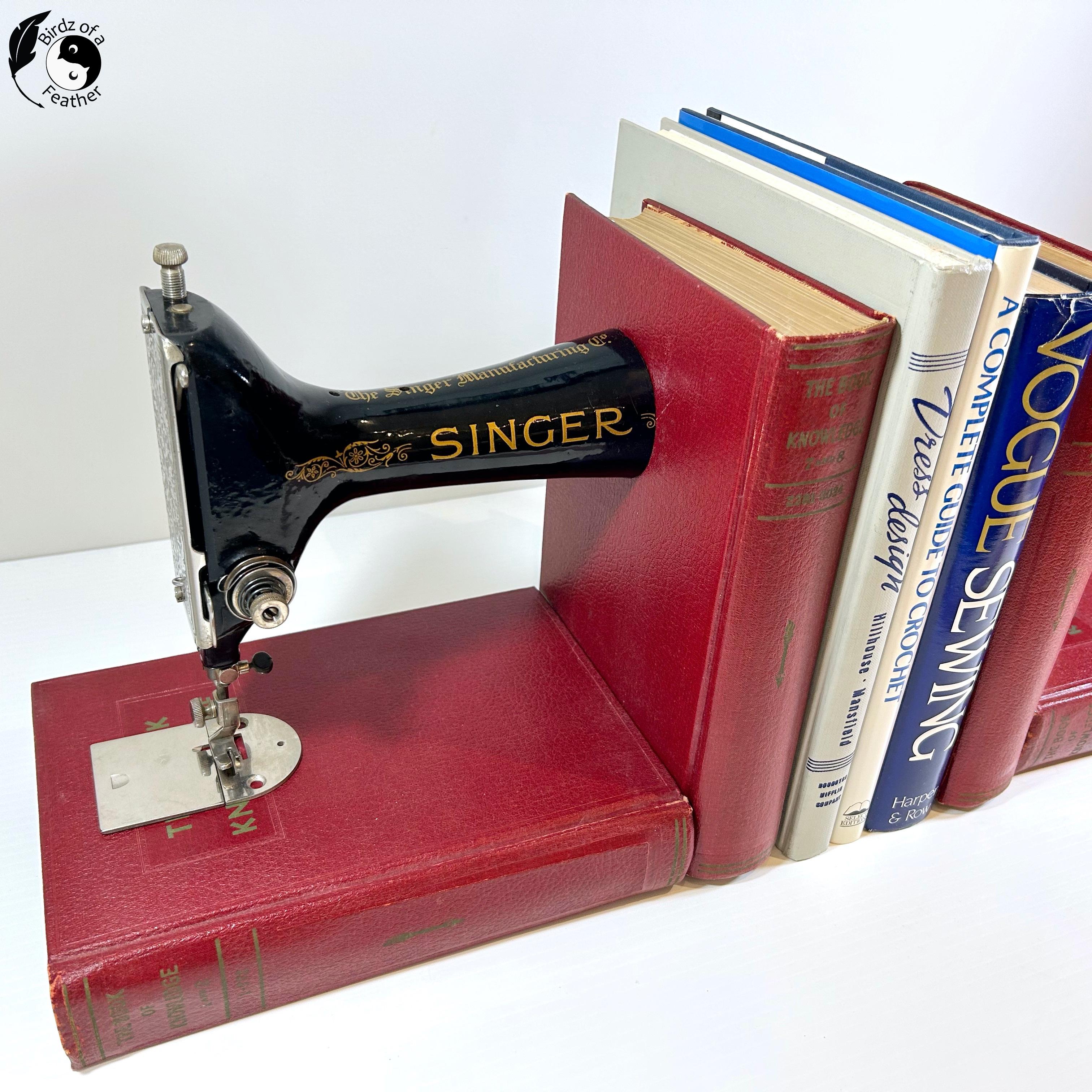 How to Turn an Old Sewing Machine Into Book Ends With a Twist 17