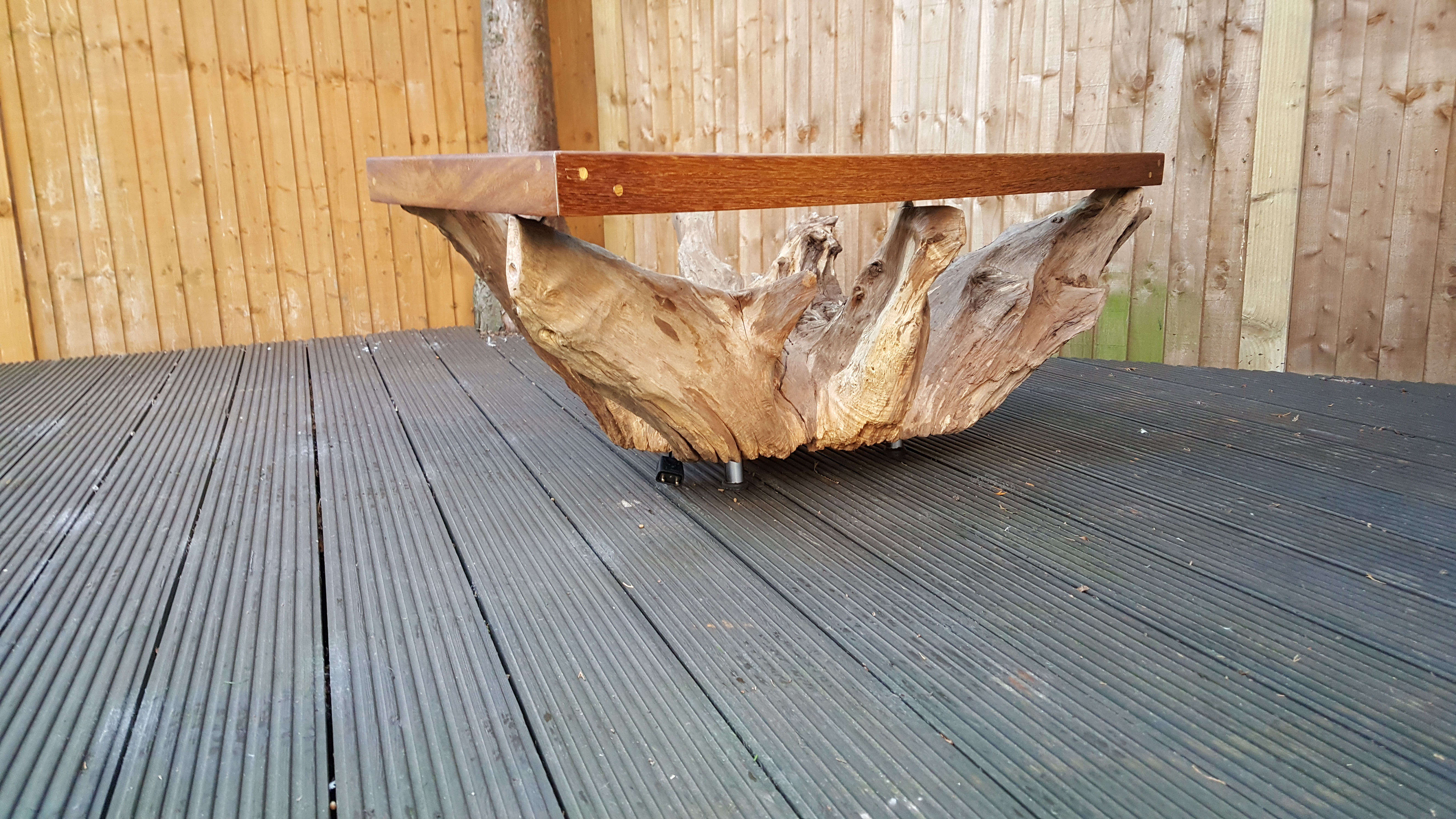 Tree Root Table With Custom Glass Top and Underlight 10 Steps (with