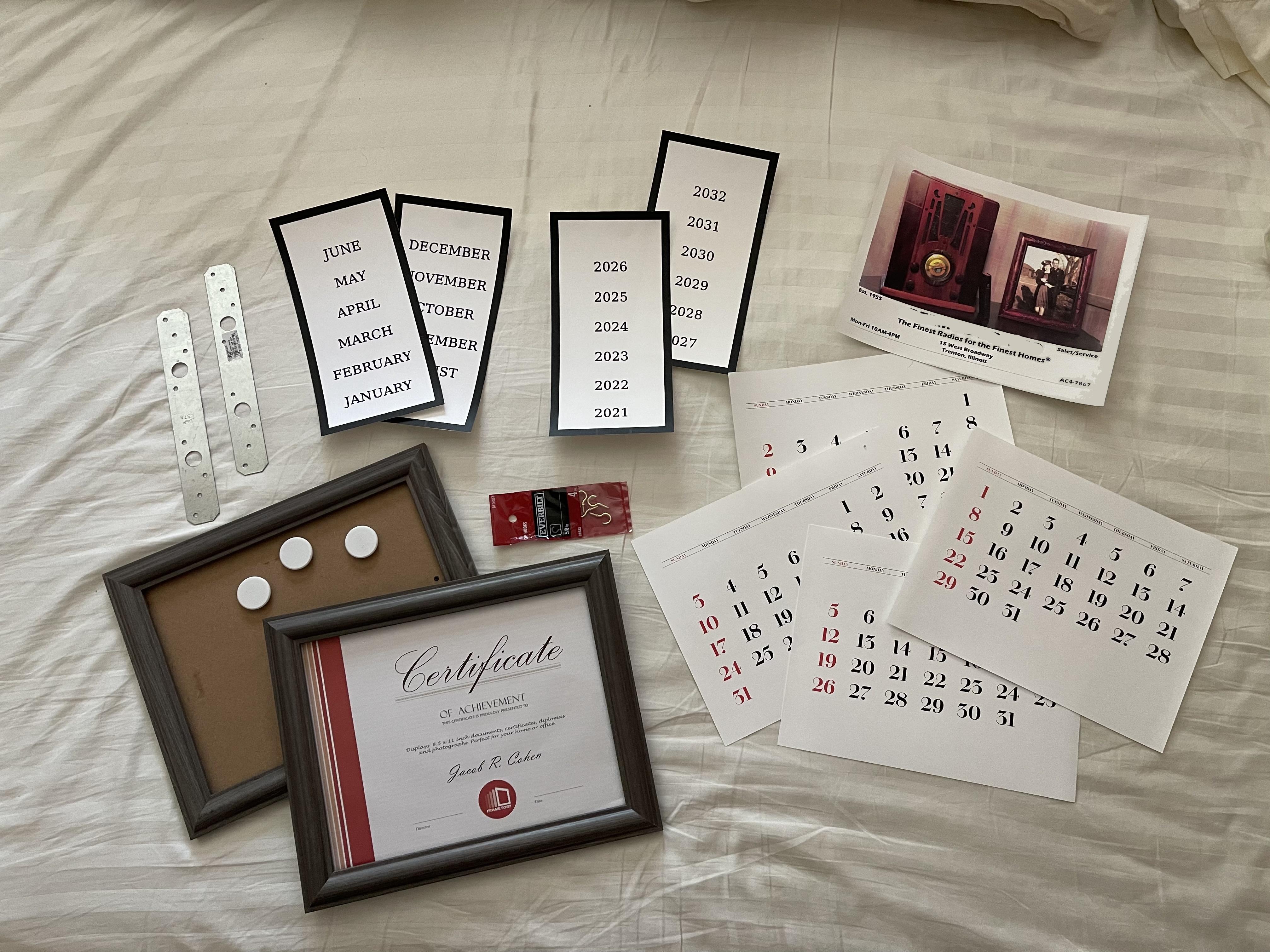 Perpetual Wall Calendar Customizable 5 Steps Instructables