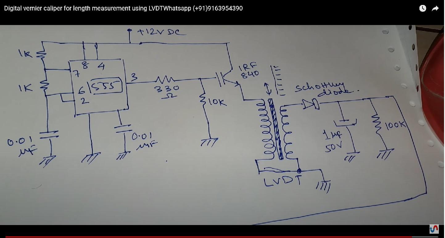 Digital Vernier Caliper for Length Measurement Using LVDT and Arduino