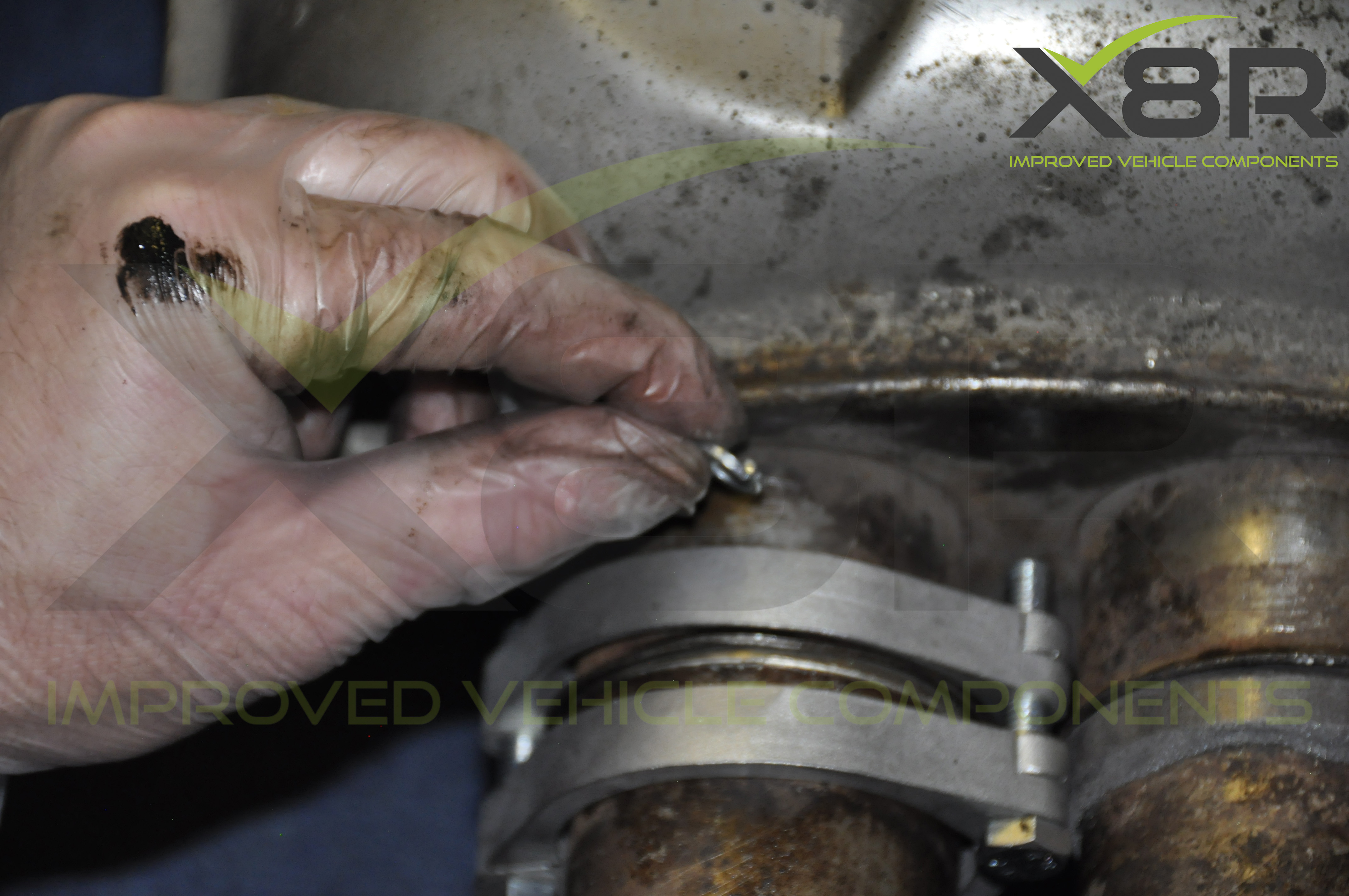 BMW E46 M3 Exhaust Muffler Back Box Flange Rusted Corroded Flanges