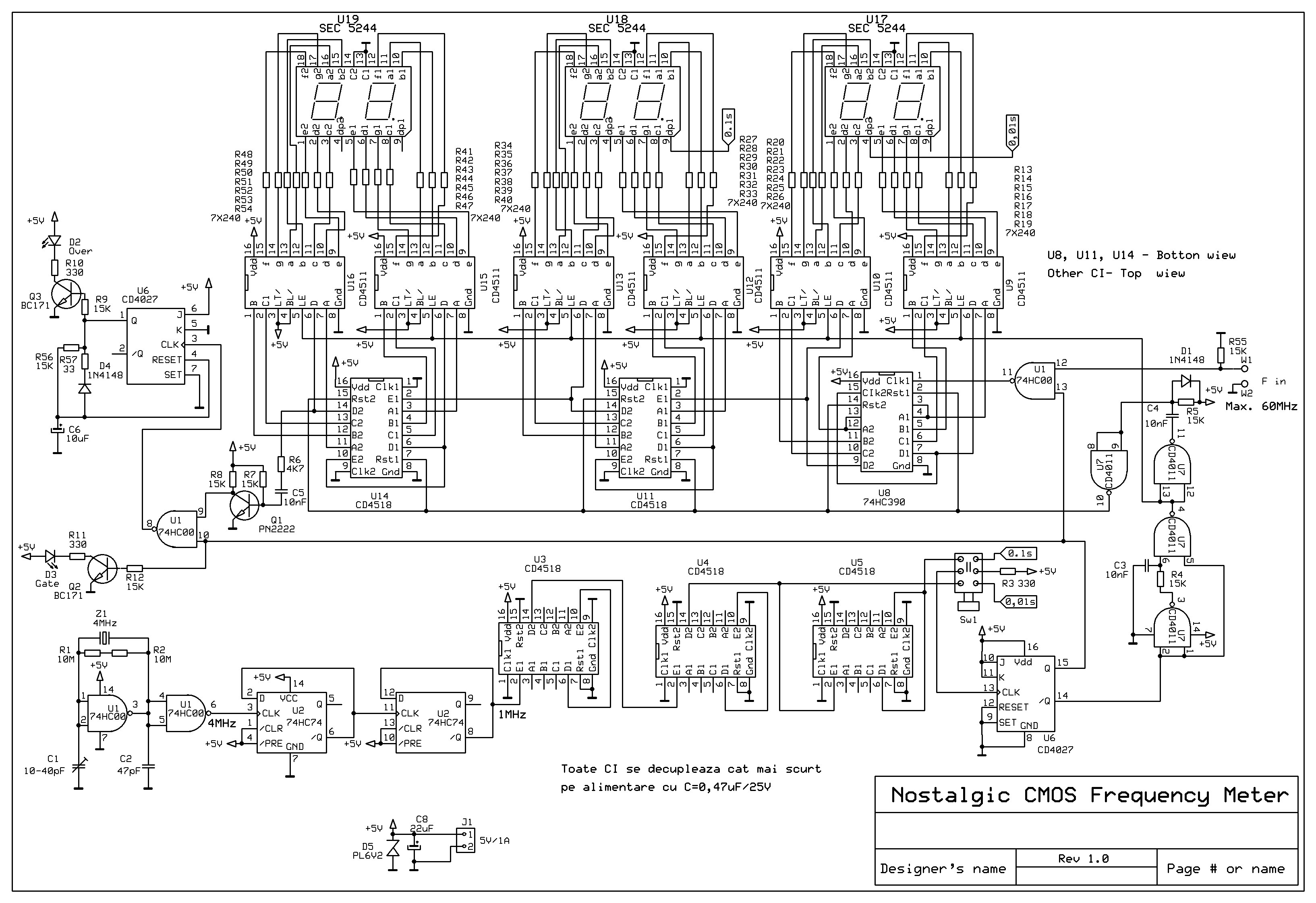 Nostalgic CMOS Frequency Meter : 5 Steps (with Pictures) - Instructables