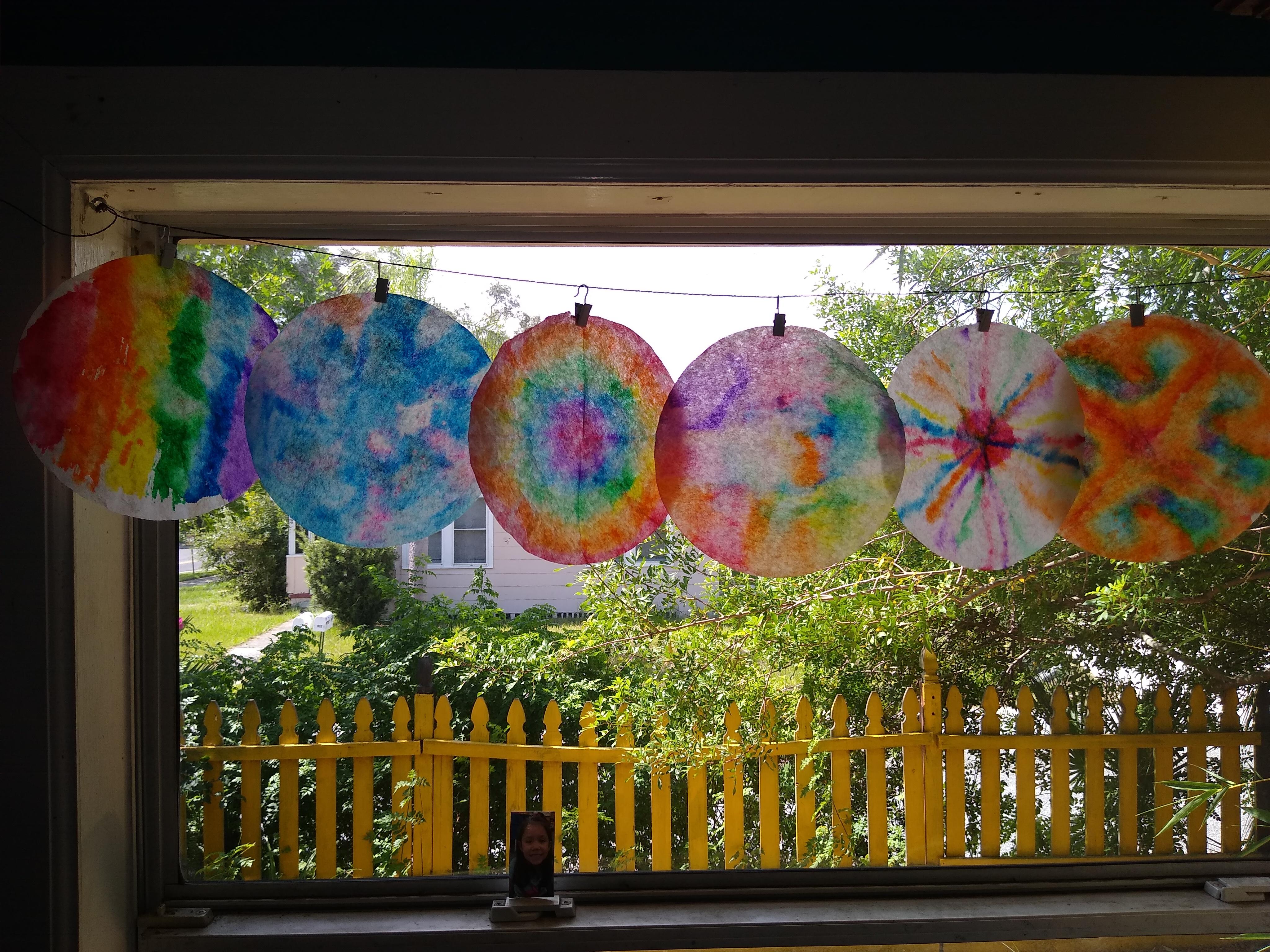 Rainbow Coffee Filter Sun Catcher 3 Steps (with Pictures) Instructables