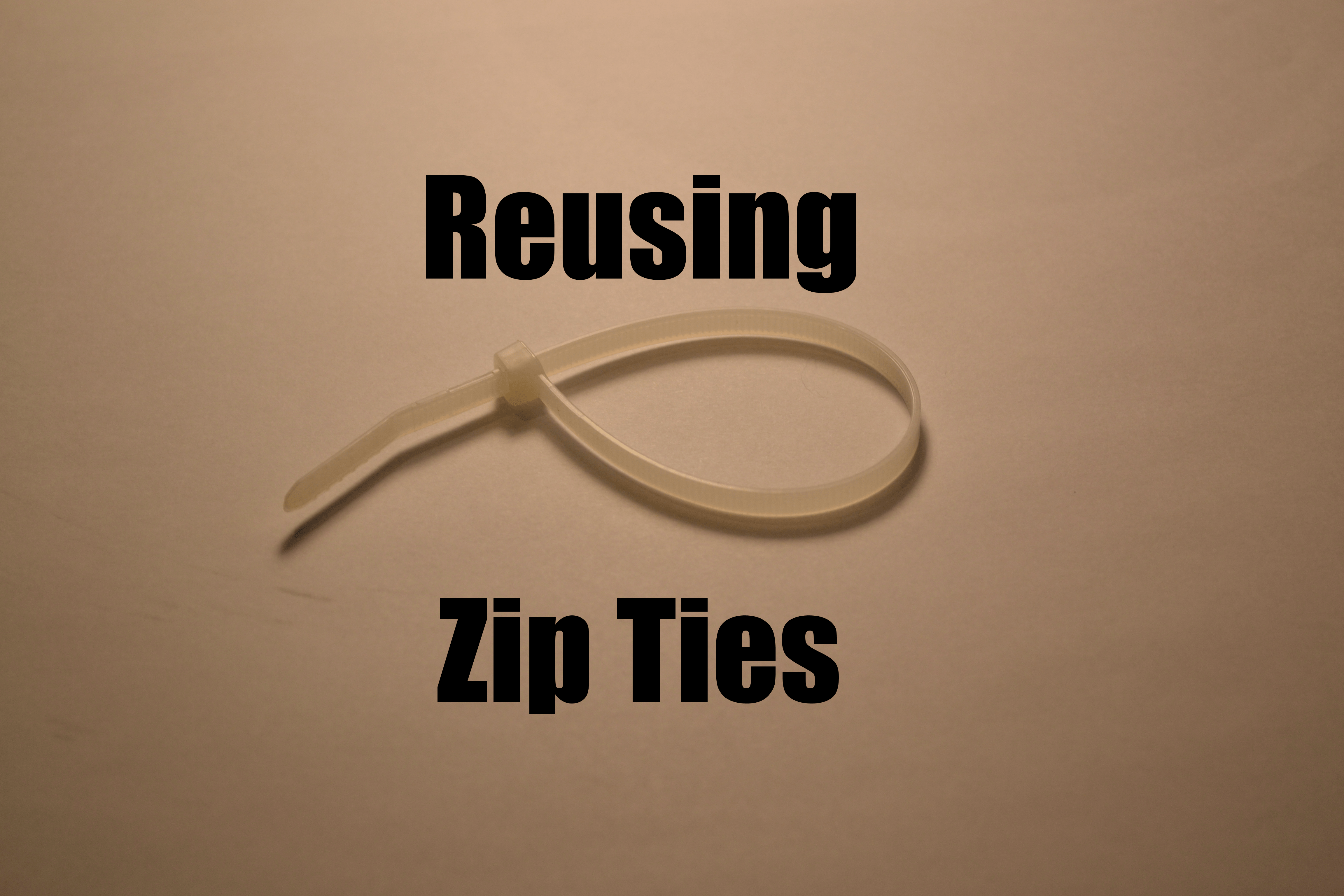 How to Reuse Zip Ties 3 Steps Instructables