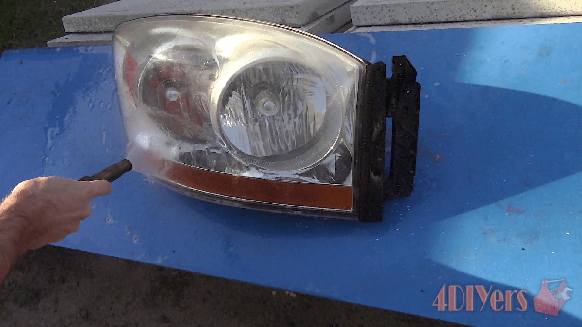 How to Restore Faded Hazy or Yellowing Headlights by Wet Sanding and