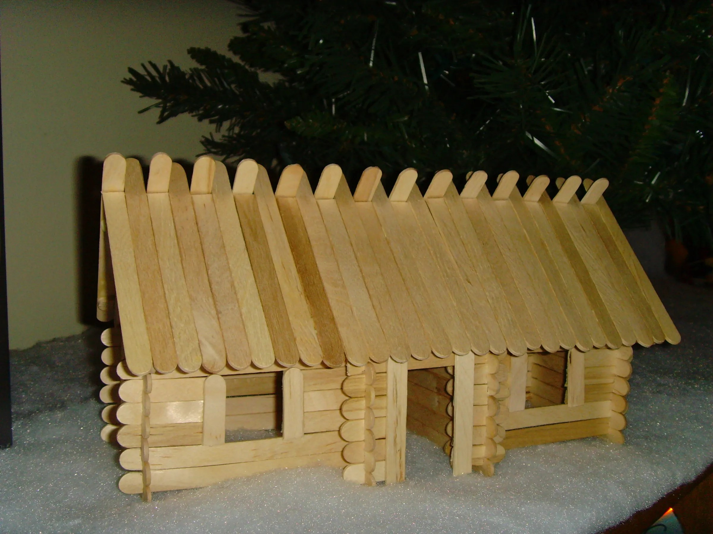 Lincoln Sticks: Popsicle Stick Log Cabins : 8 Steps (with Pictures