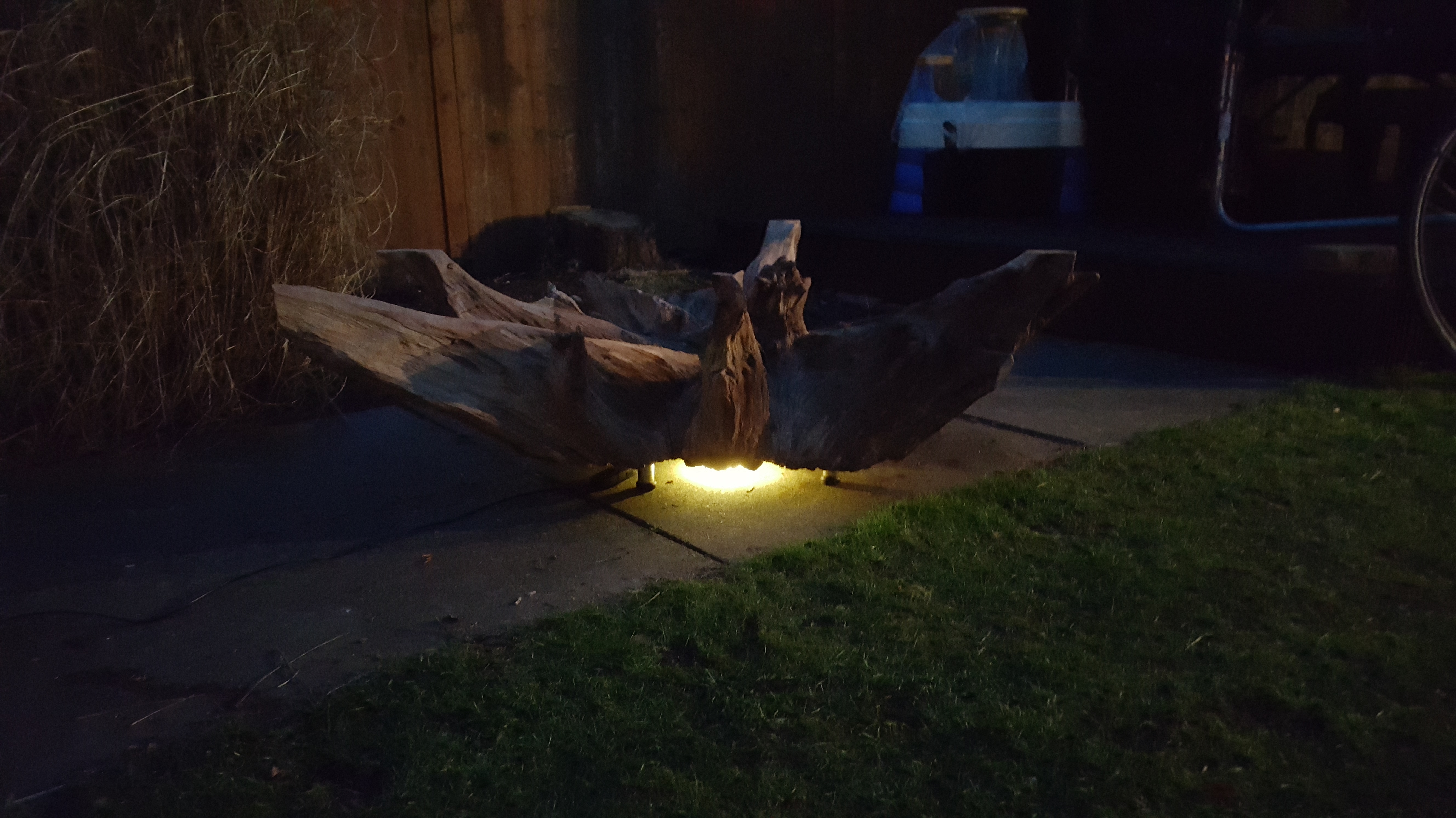 Tree Root Table With Custom Glass Top and Underlight 10 Steps (with