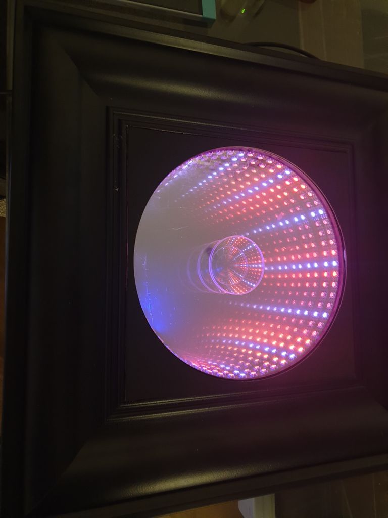 Easy Infinity Mirror Clock 9 Steps