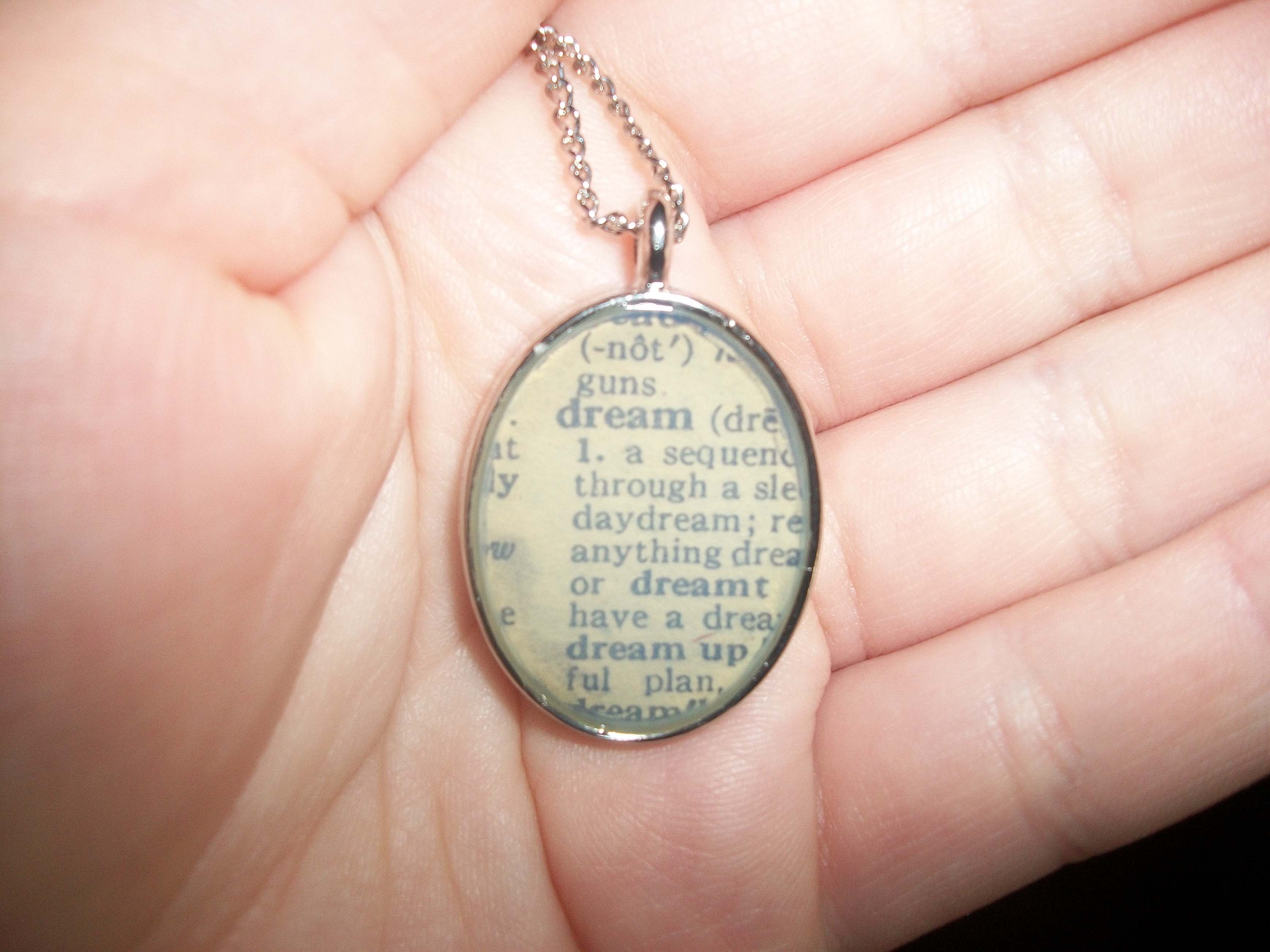 Definition of a Dream Dictionary Necklace Instructables