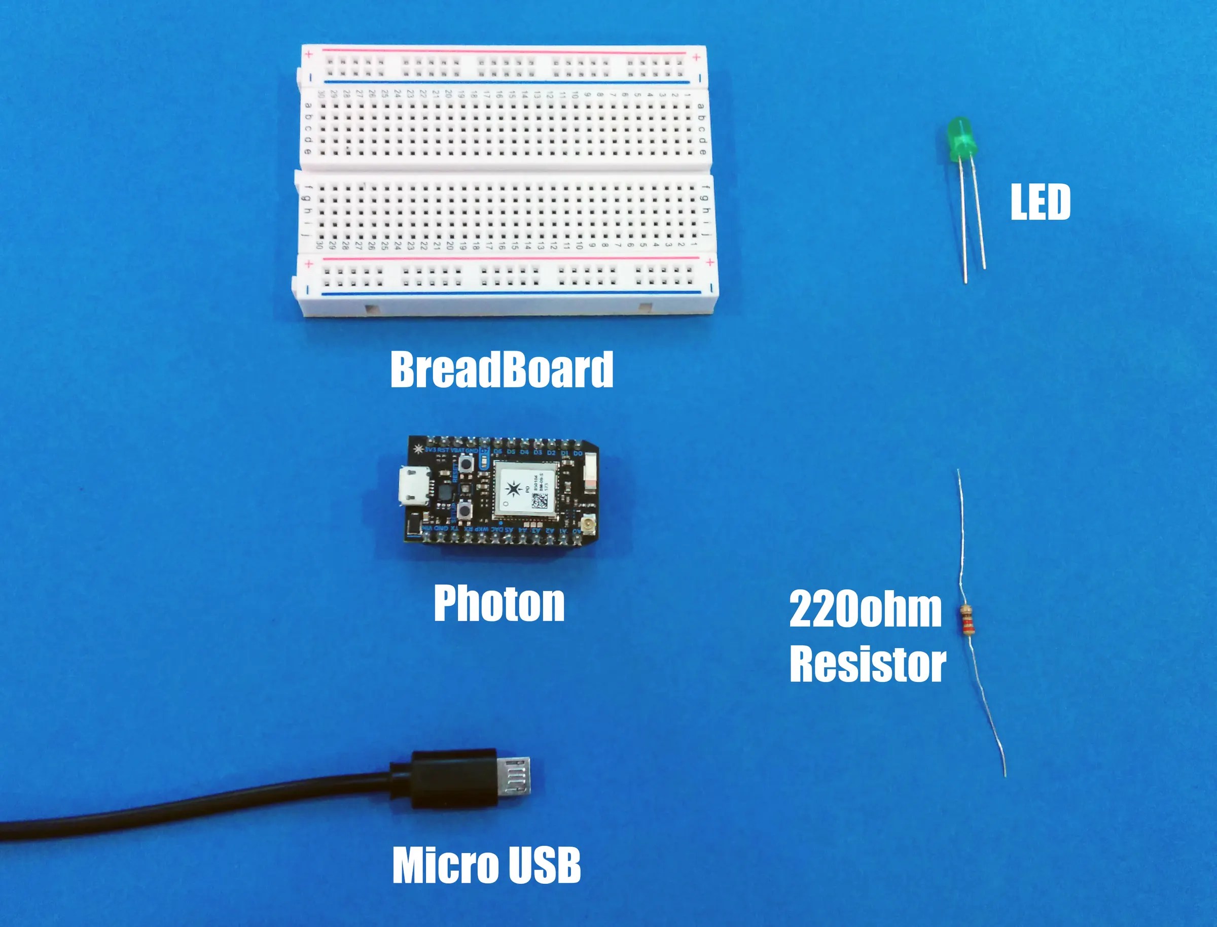 Getting Started With the Particle Photon Controlled LEDs) 5