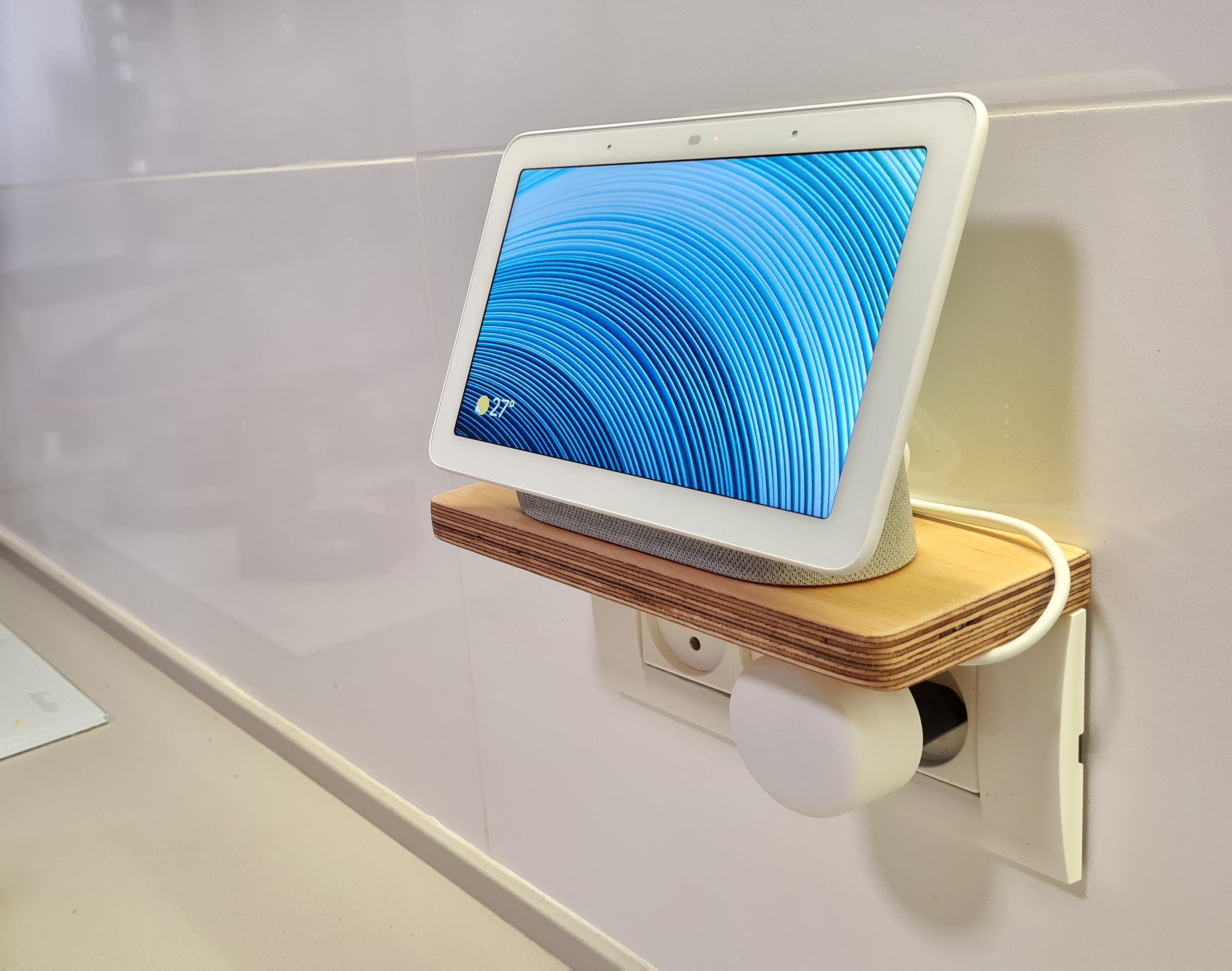 Small Wooden Floating Shelf HACK NO Drilling NO Glue Google Nest