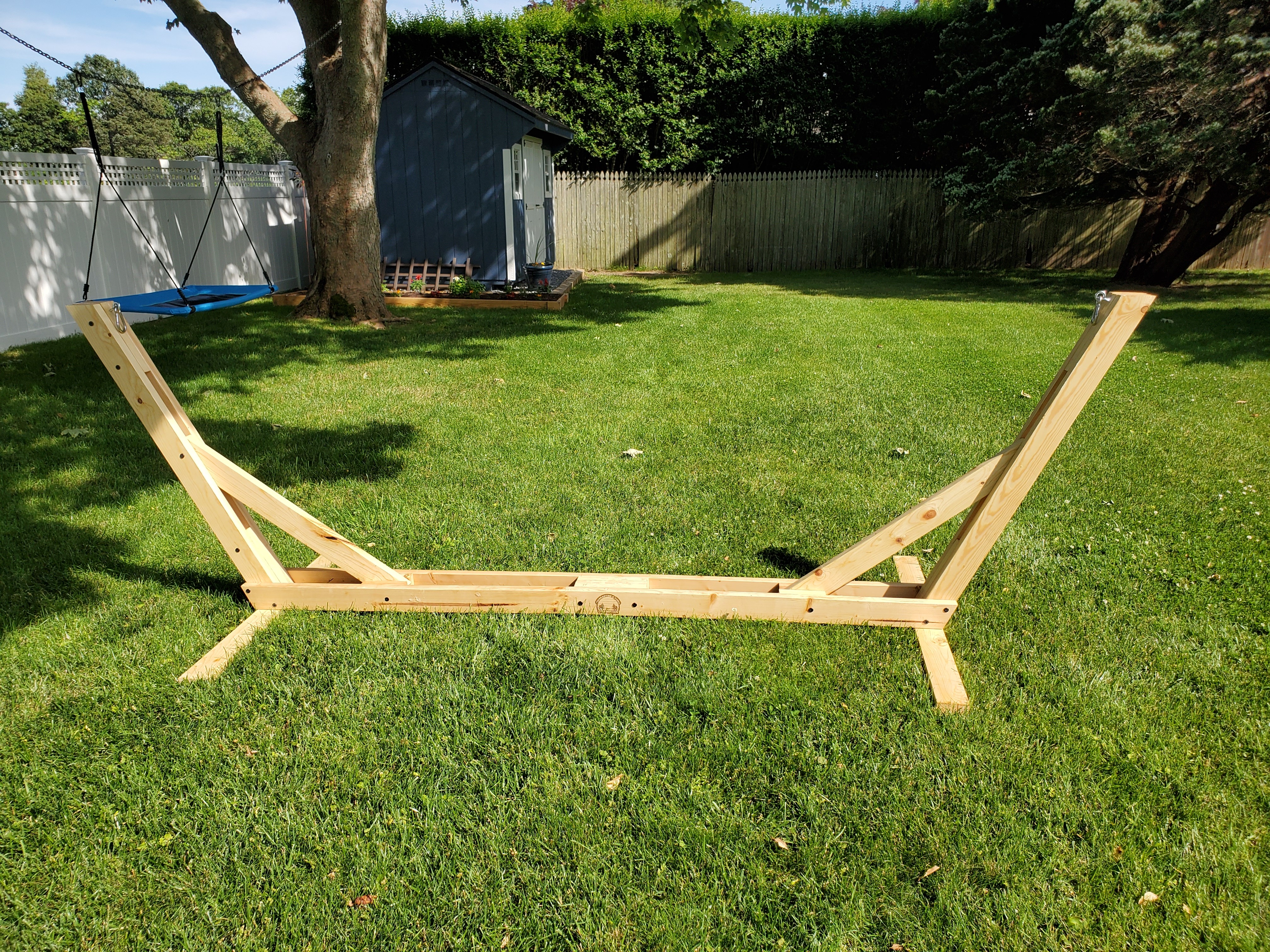 How to Build an Outdoor Hammock Stand 25 7 Steps (with Pictures