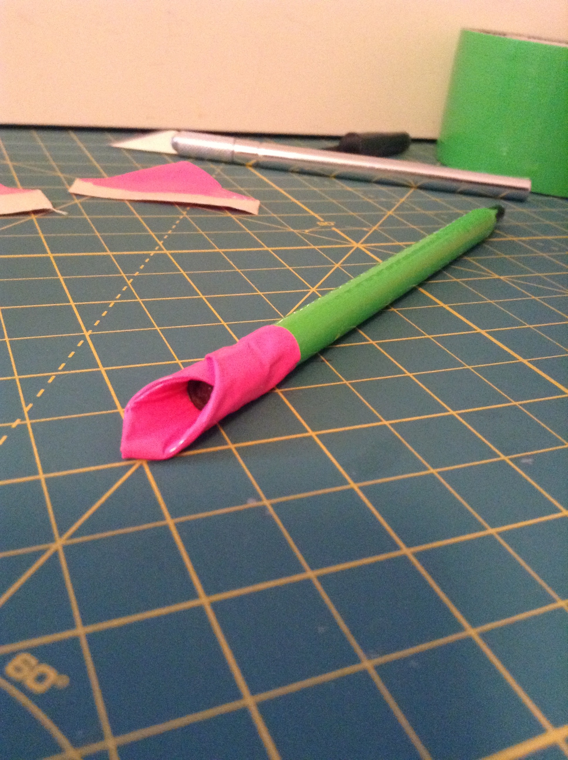 Duct Tape Flower Pen 7 Steps Instructables