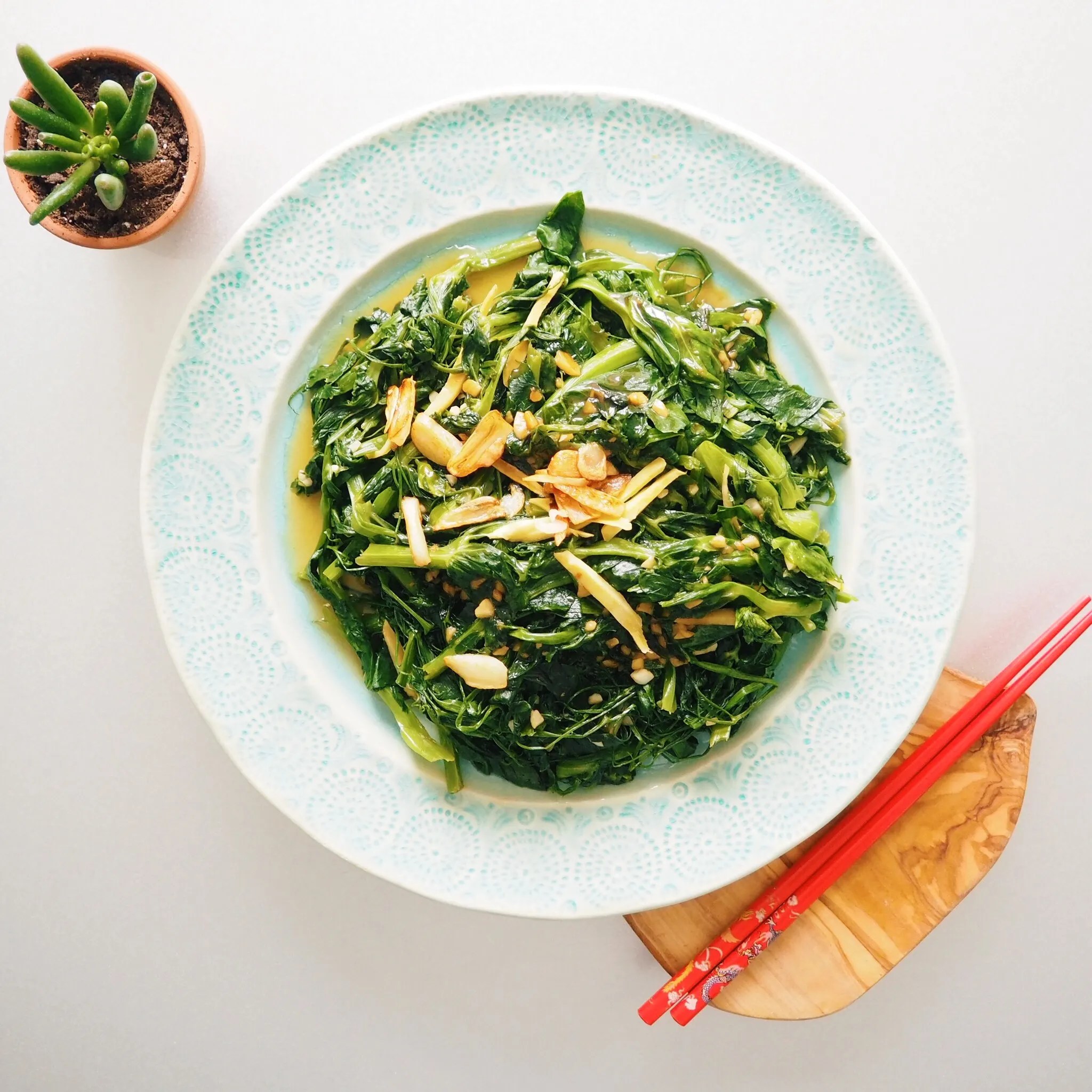 RECIPE STIR FRIED SNOW PEA LEAVES (with Pictures) Instructables