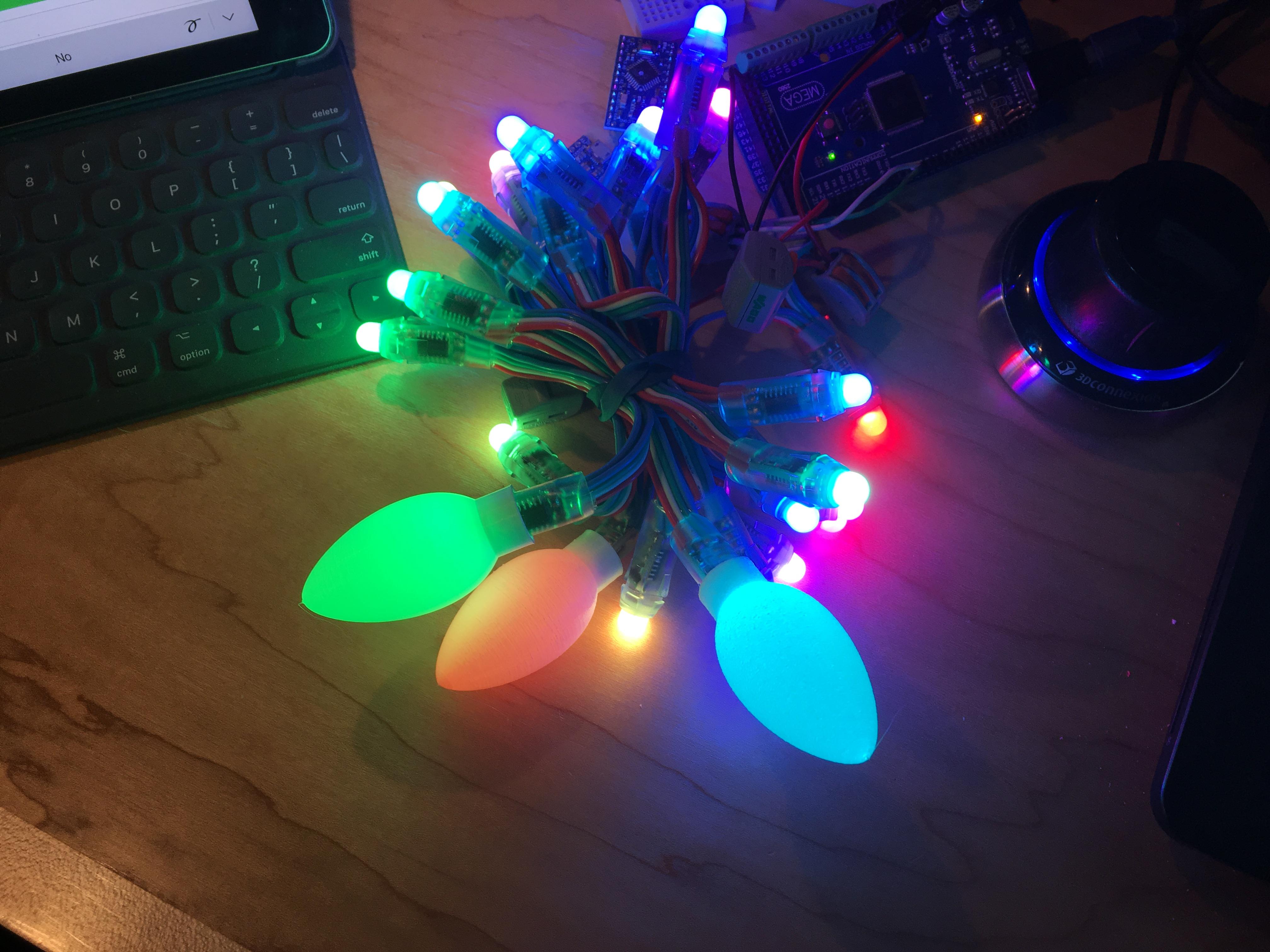 NeoPixel ClipOn C9 Diffusers for Christmas Lights 6 Steps (with