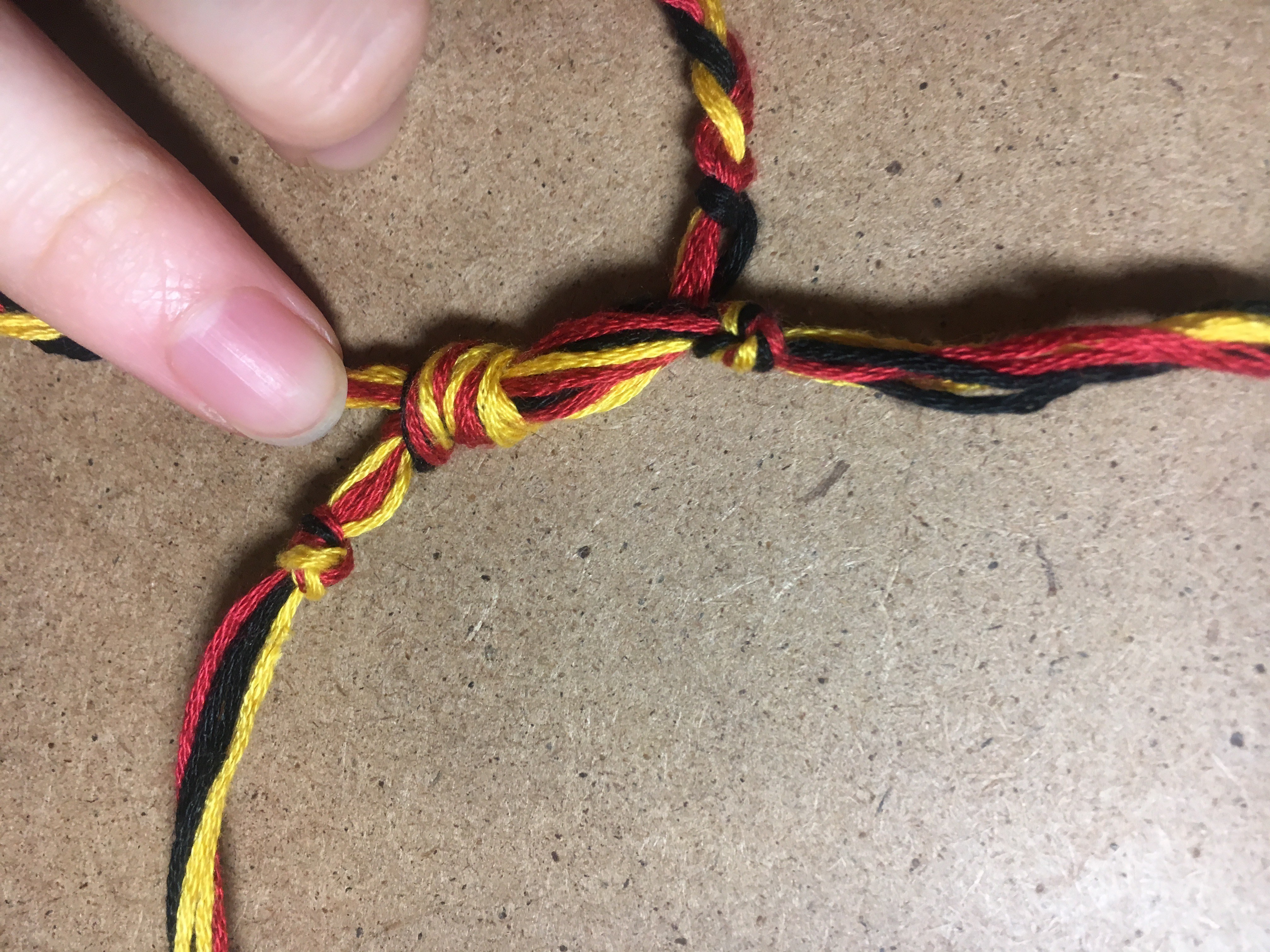 Friendship Bracelet With Adjustable Knots 9 Steps Instructables