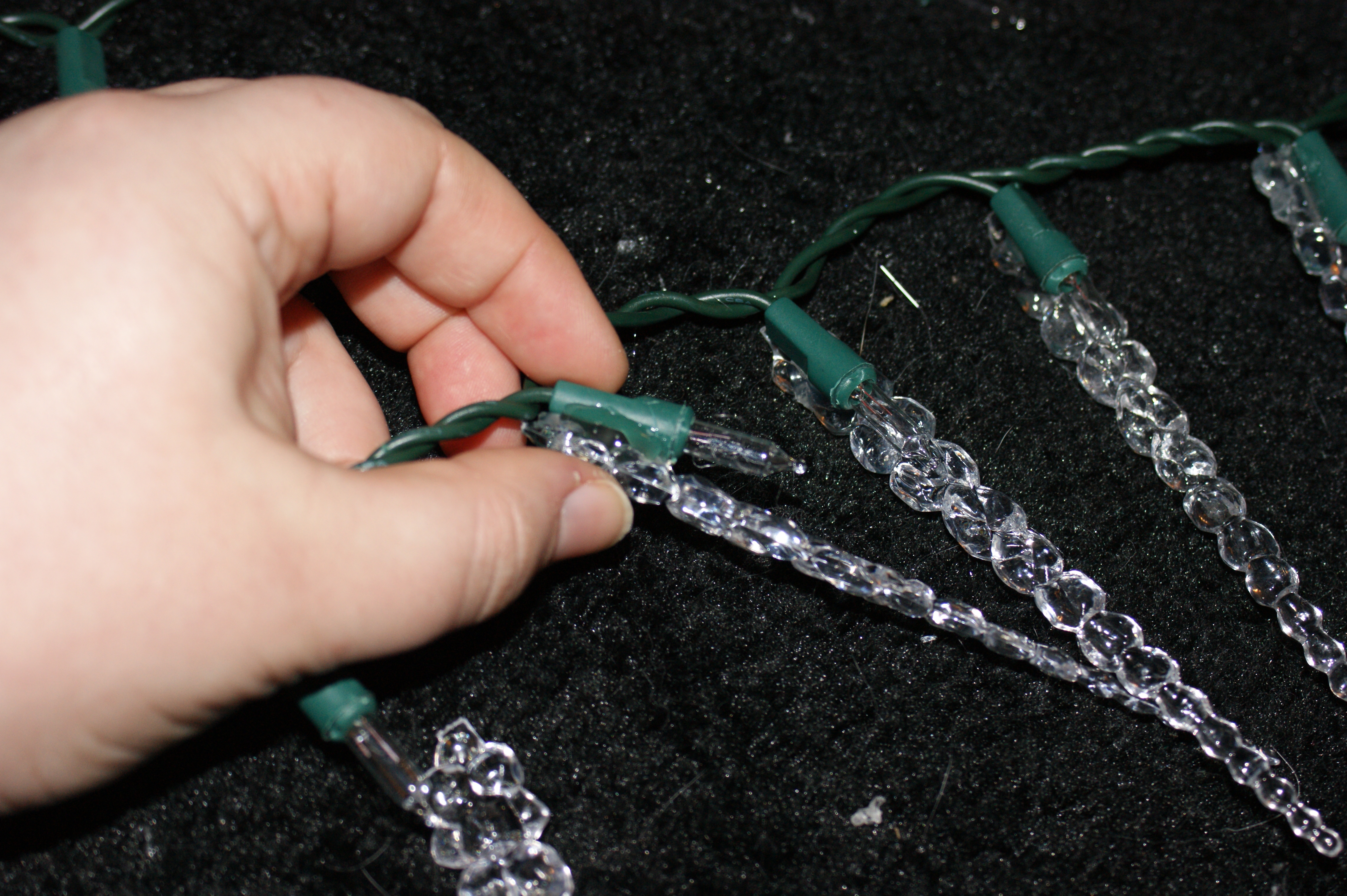 DIY Christmas Icicle Mini Lights 4 Steps Instructables