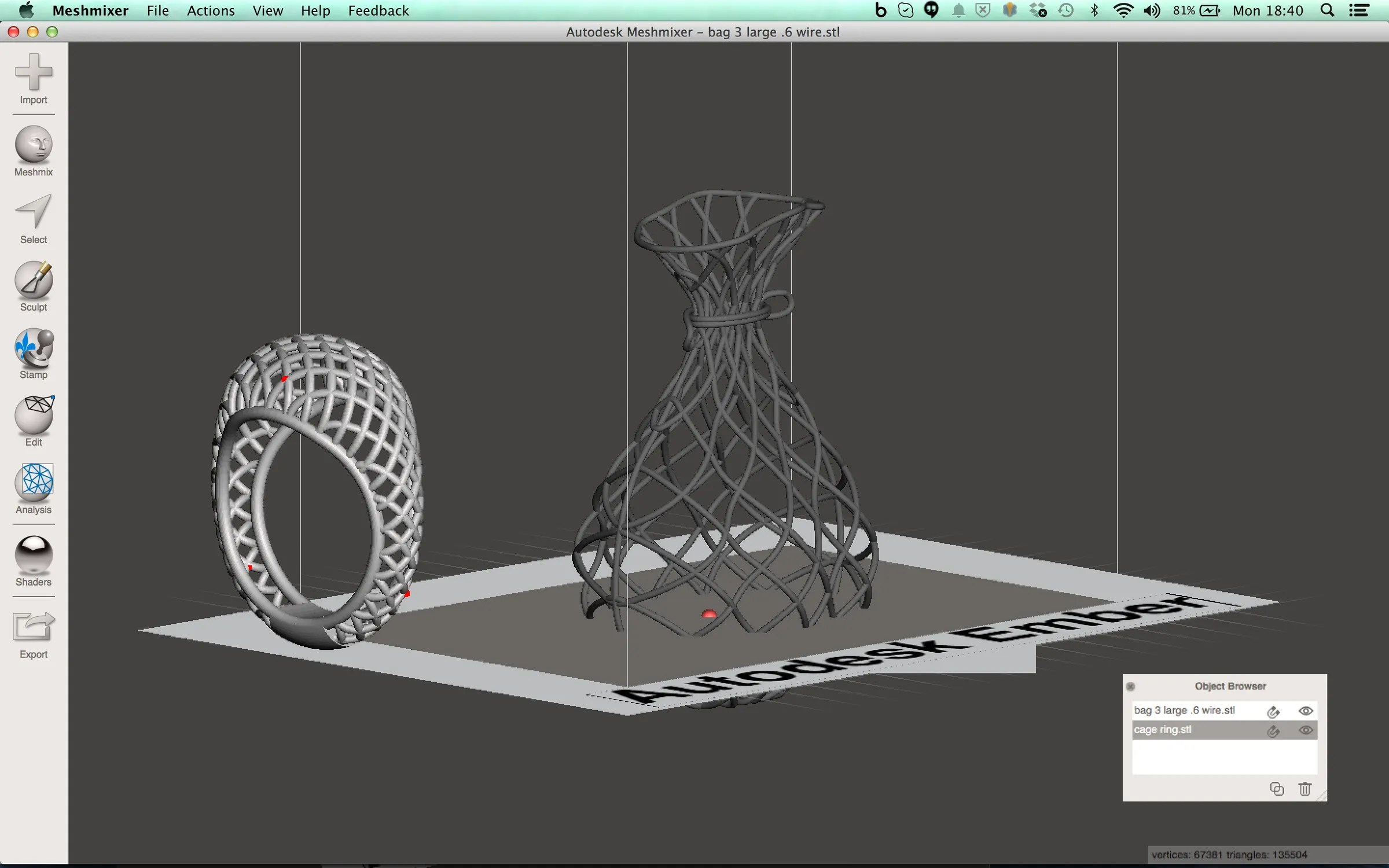 Meshmixer Importing 3D Models 3 Steps Instructables