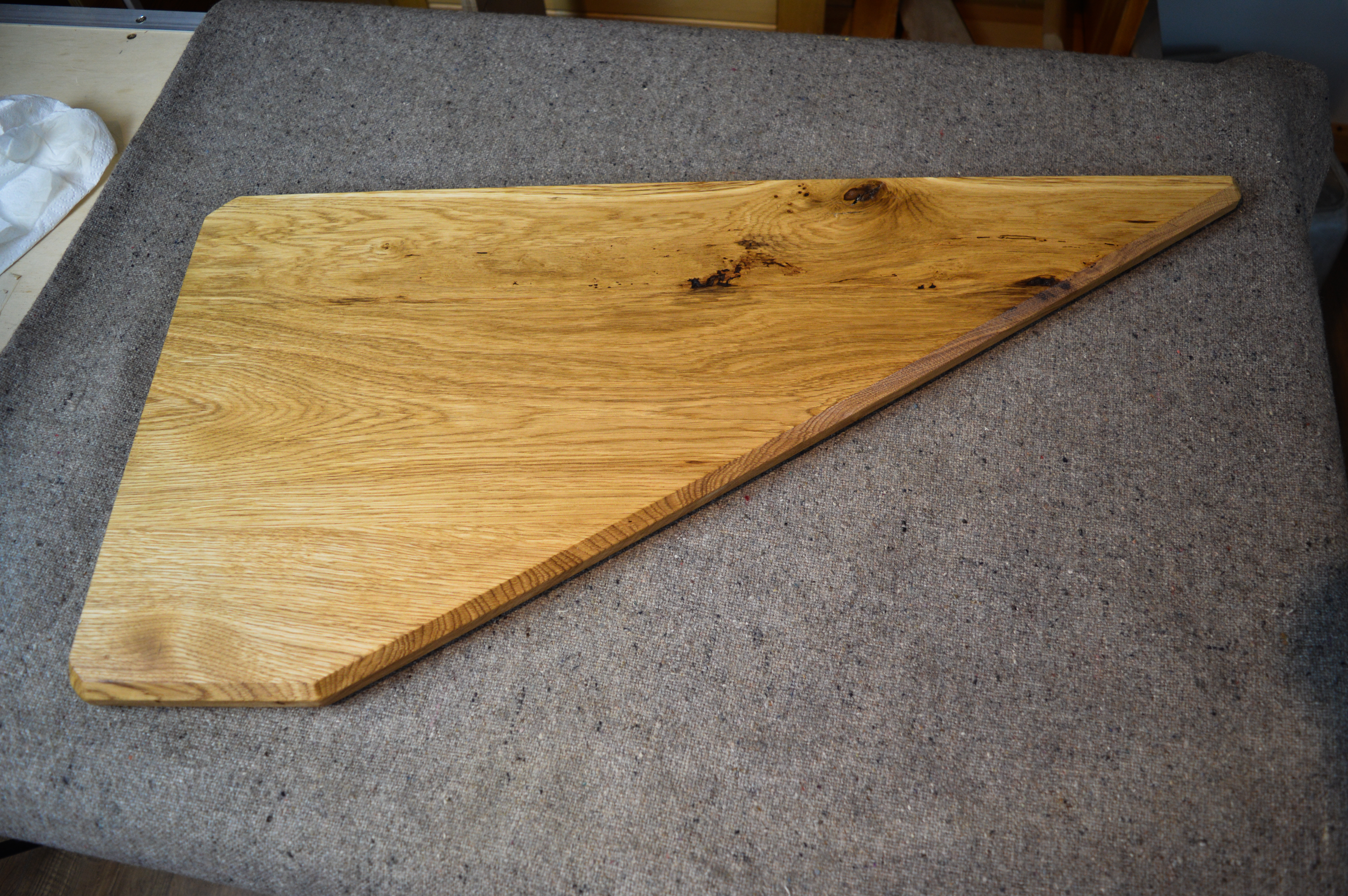 Beautiful White Oak Floating Corner Shelf 10 Steps (with Pictures