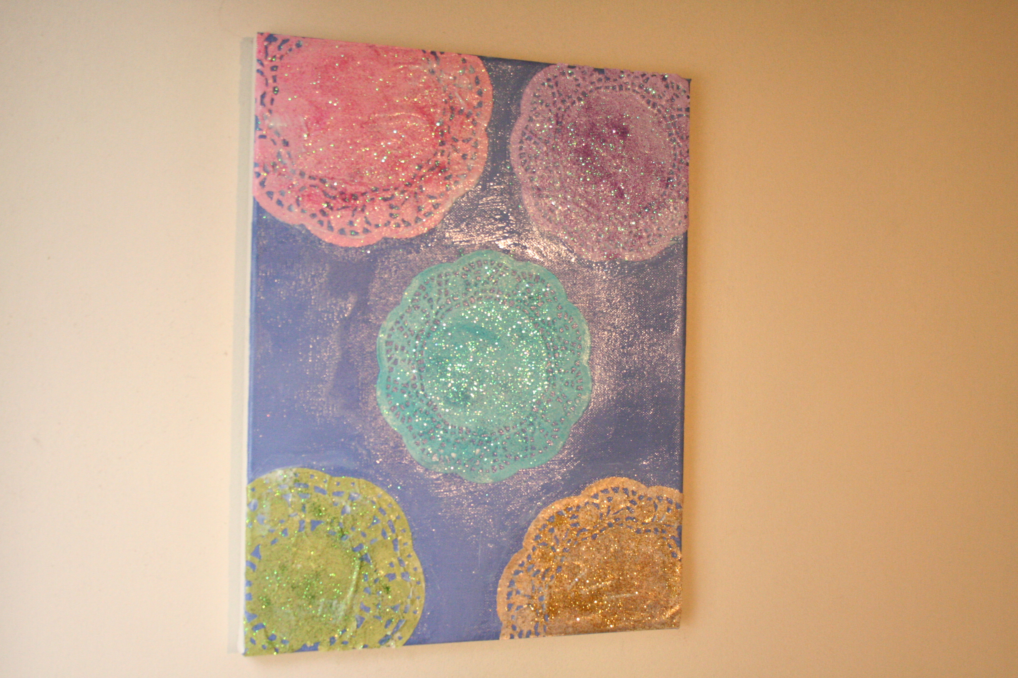 DIY Doily Wall Art 4 Steps Instructables