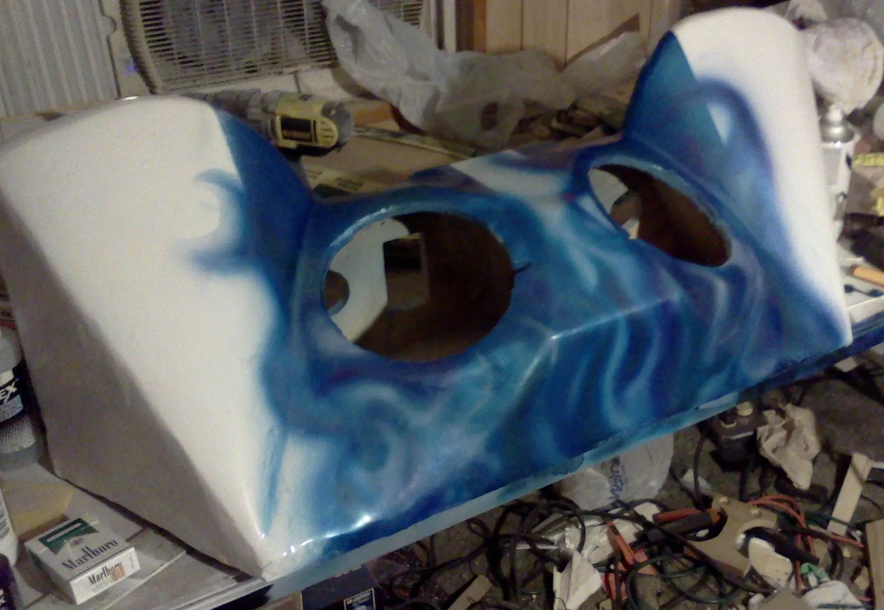 "UPDATED W/Videos" How to Spray Paint Snake Skin Scales on Anything 7