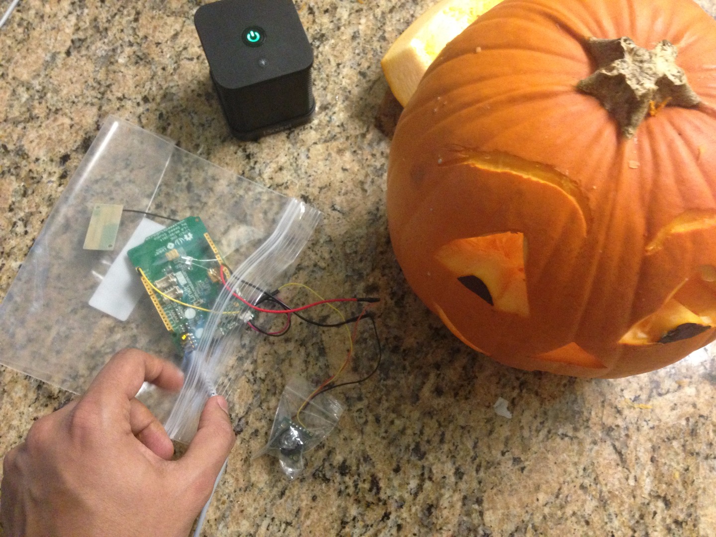 Motion Activated JackoLantern SMS Notifier 5 Steps Instructables