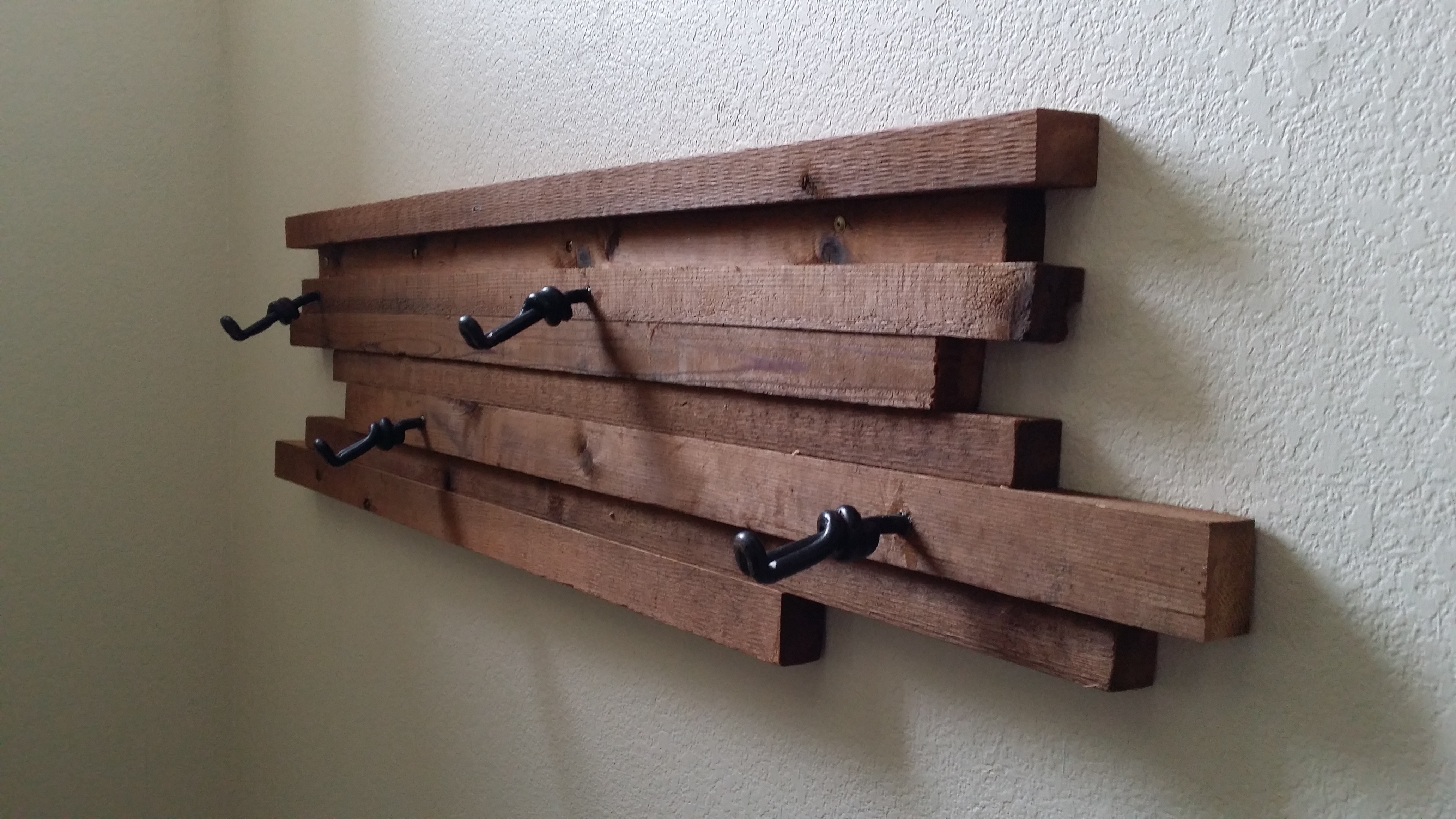 Scrap Wood Coat/backpack Hanger 4 Steps Instructables