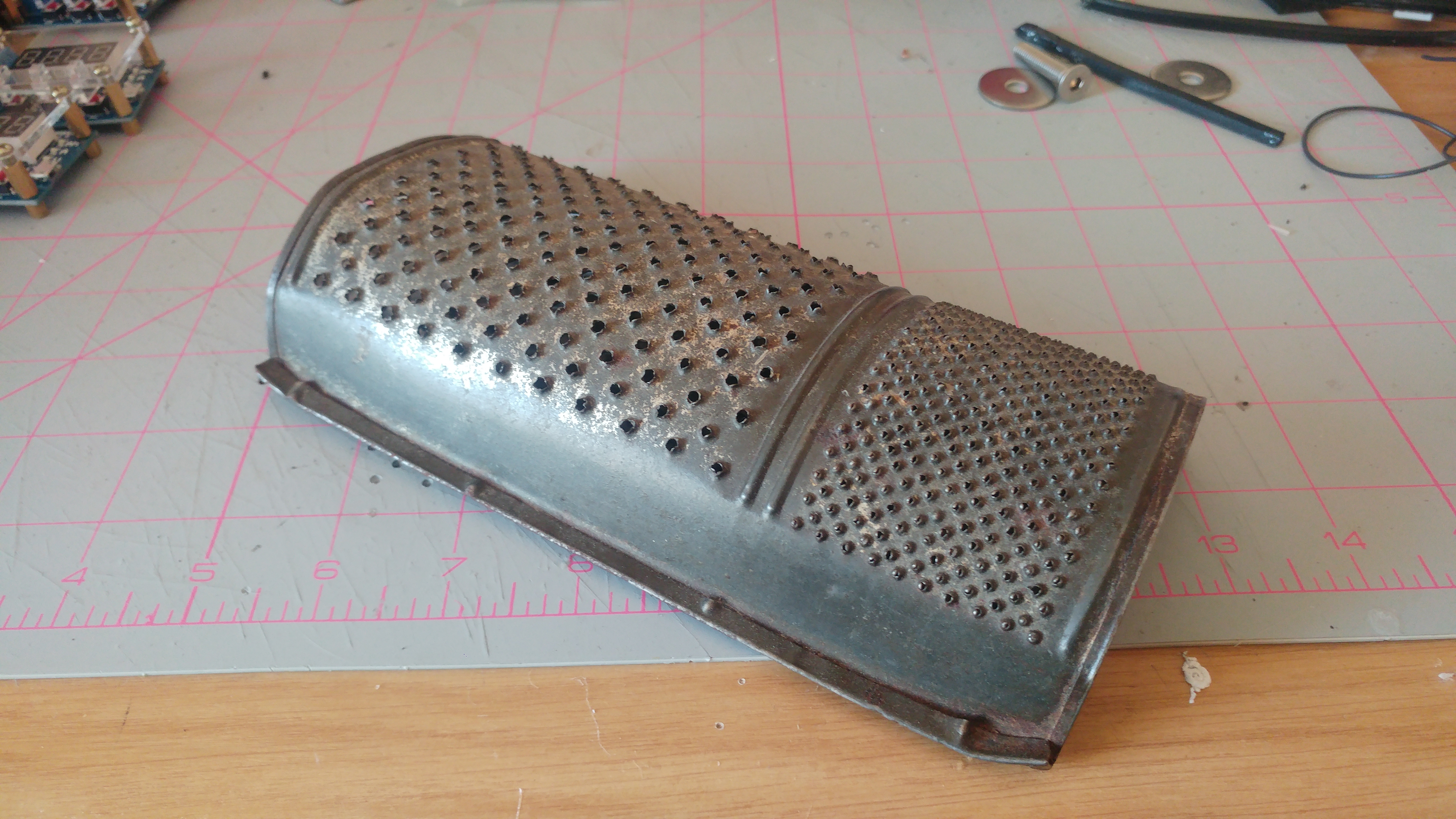 Steampunk Cheese Grater Lights 6 Steps Instructables