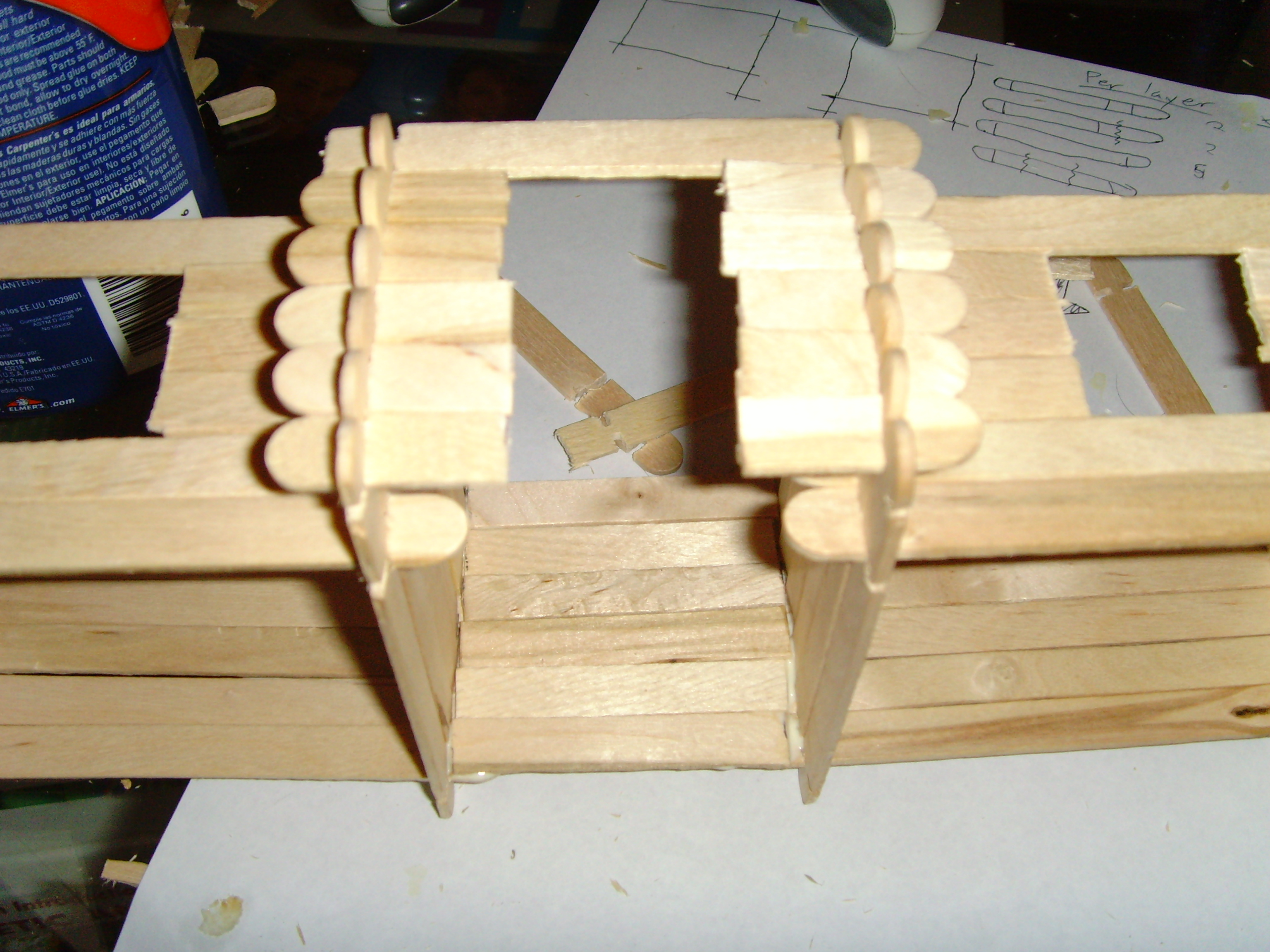 Lincoln Sticks: Popsicle Stick Log Cabins : 8 Steps (with Pictures