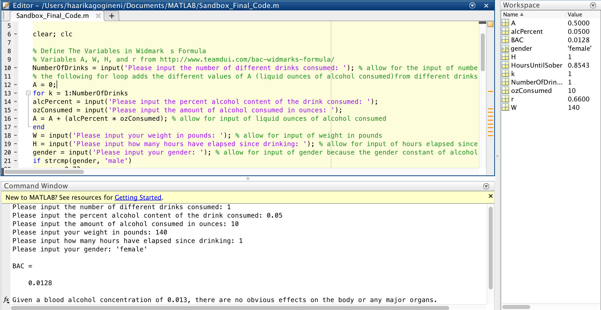 Sandbox Project BAC Calculation and Interpretation 6 Steps