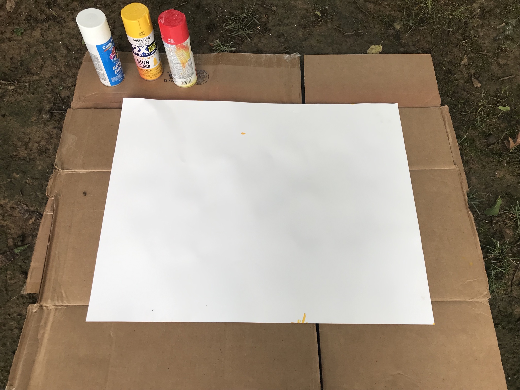 Can You Spray Paint Poster Board
