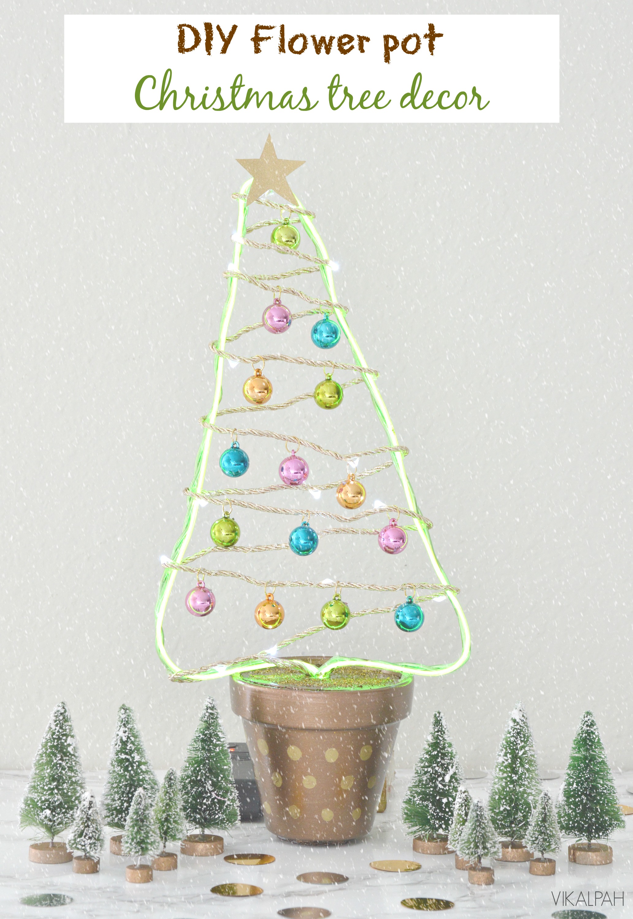 DIY Flower Pot Christmas Tree 8 Steps (with Pictures) Instructables