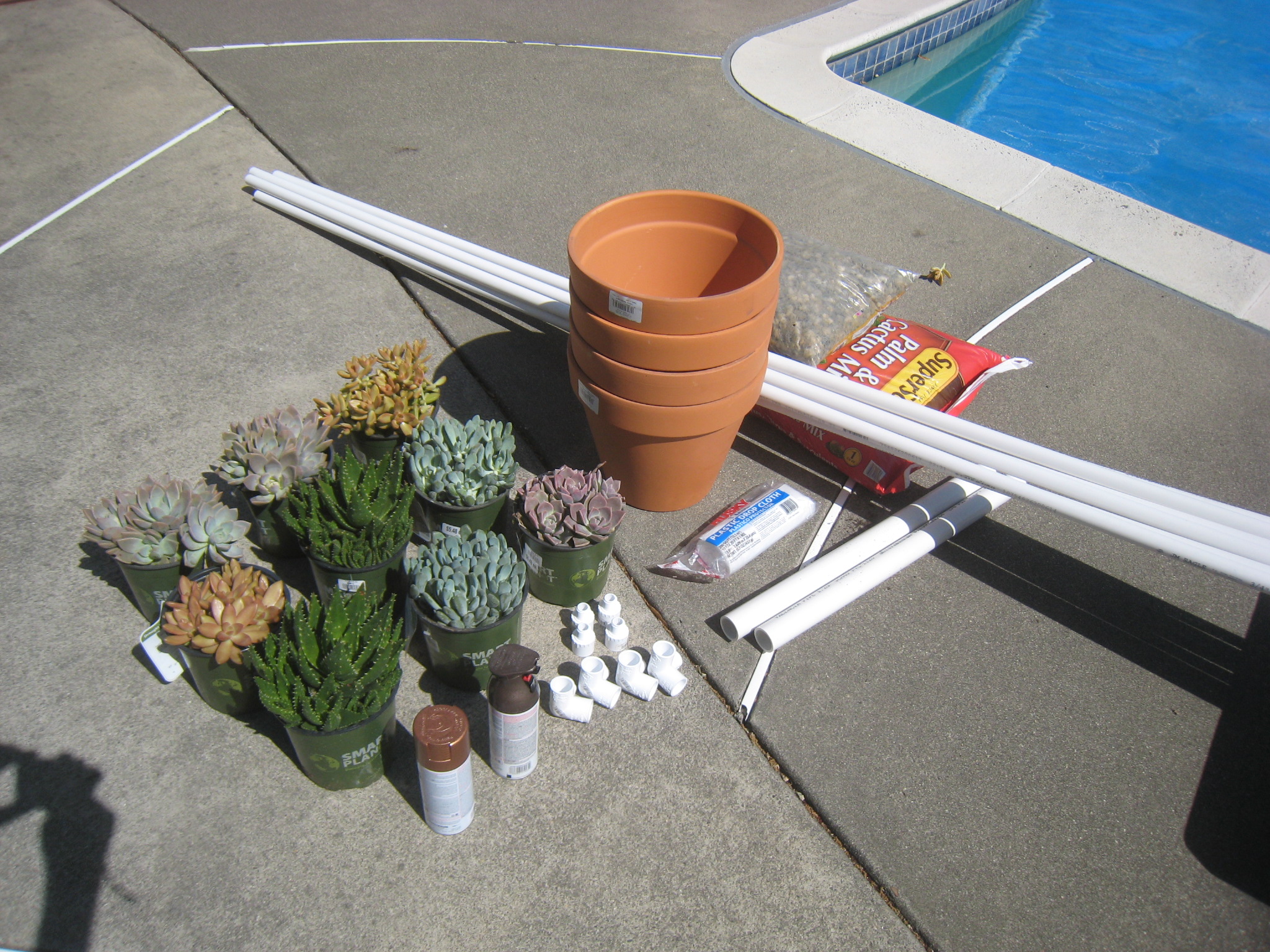 PVC Pipe and Potted Plant Chuppah Frame 6 Steps Instructables