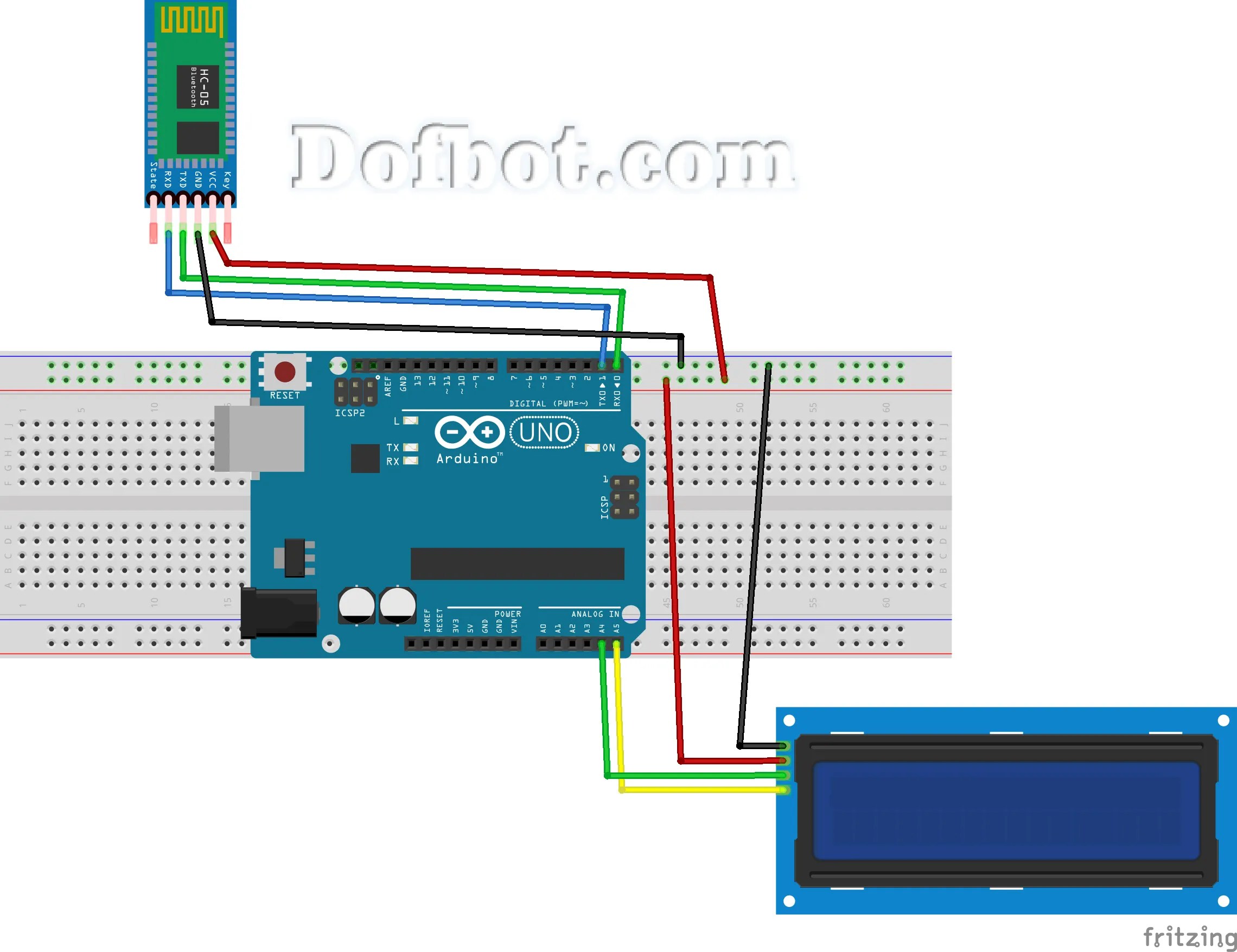 Interface I2C 16x2 LCD With Arduino Uno (Just Wires), 60% OFF