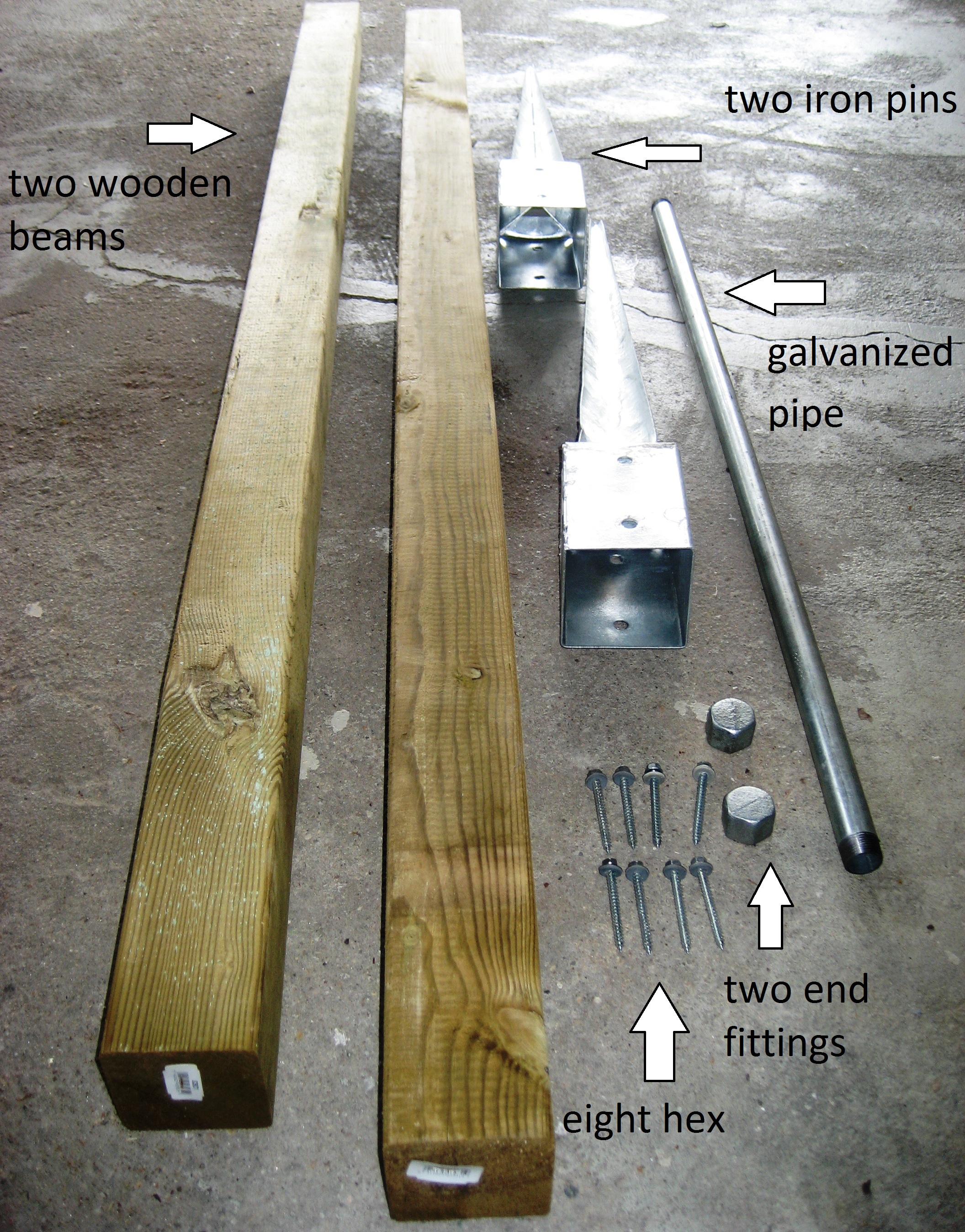 Pipe Pull Up Bar Tự chế dụng cụ tập thể hình cho gia đình Nhấn vào