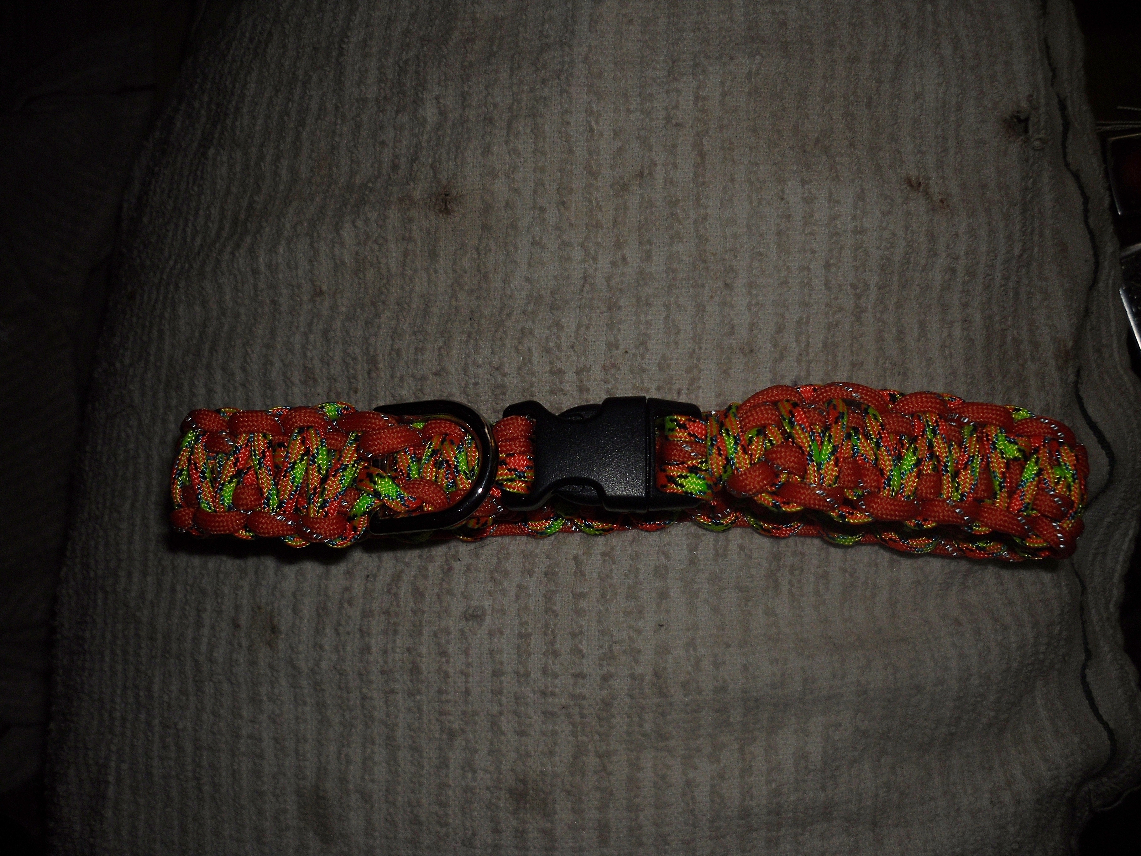Paracord Dog Collar Double Double Cobra Weave, King Cobra, Double Single Cobra Instructables