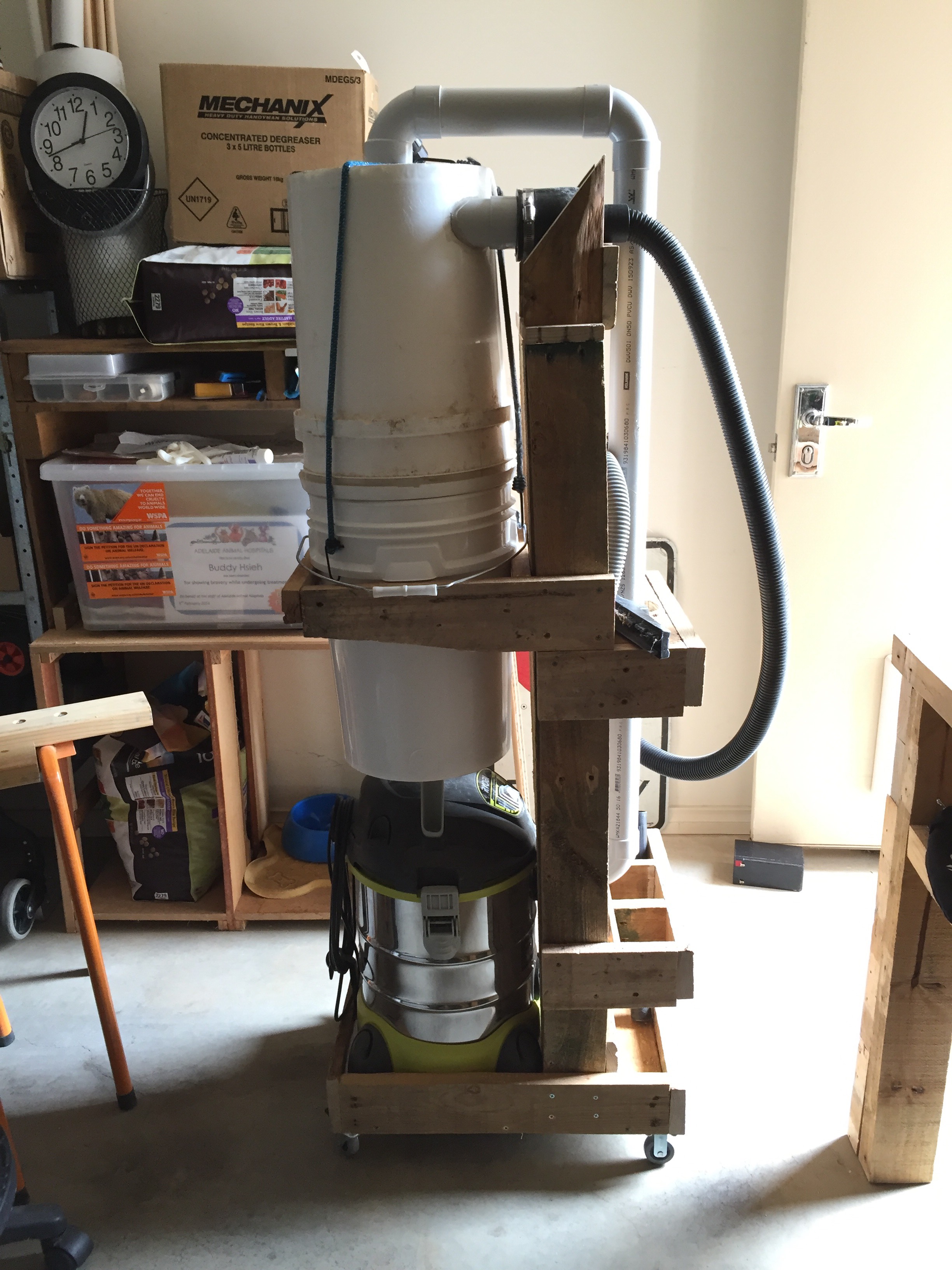 Shop Vac & Cyclone Dust Collection System Cart (Jay Bates Inspired) 5 Steps Instructables