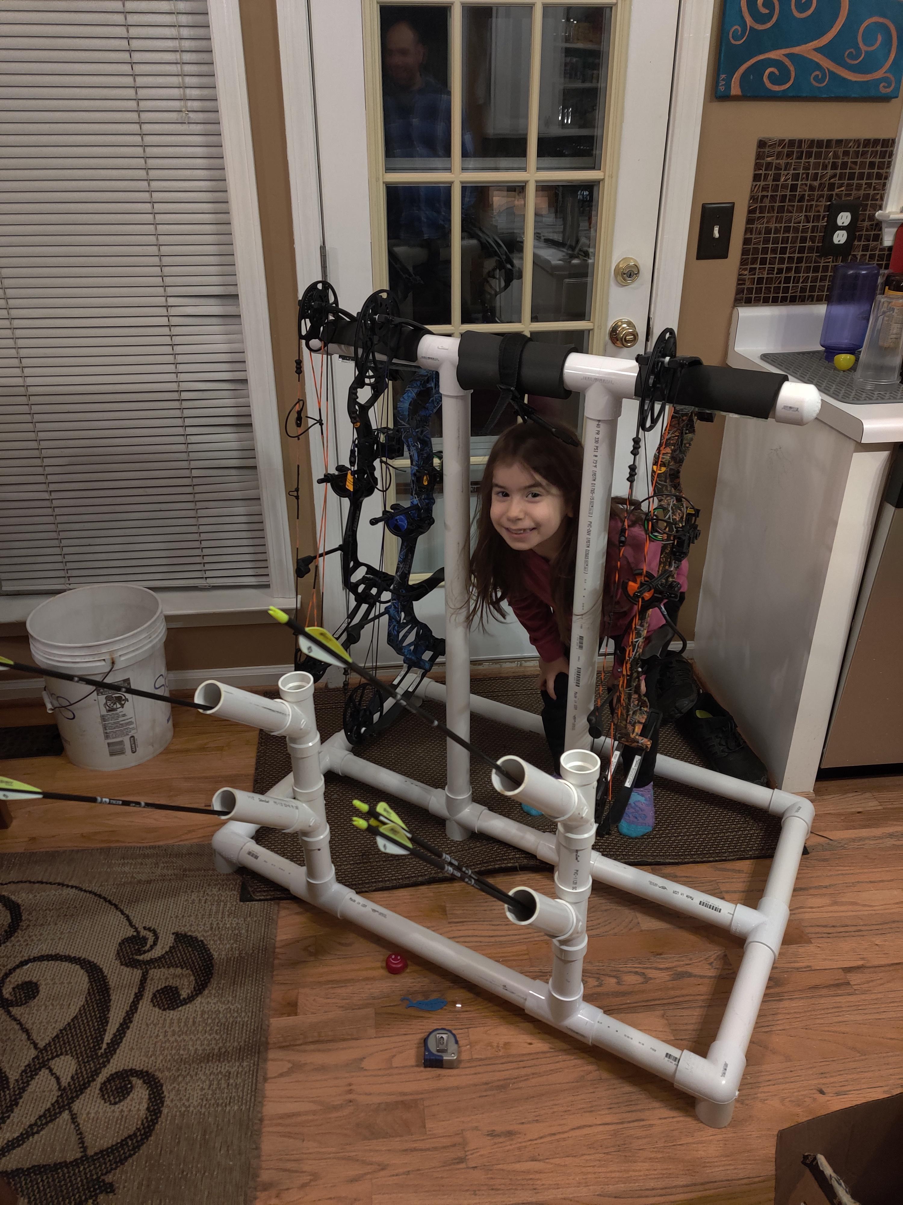 DIY PVC Compound Bow Stand 4 Steps Instructables