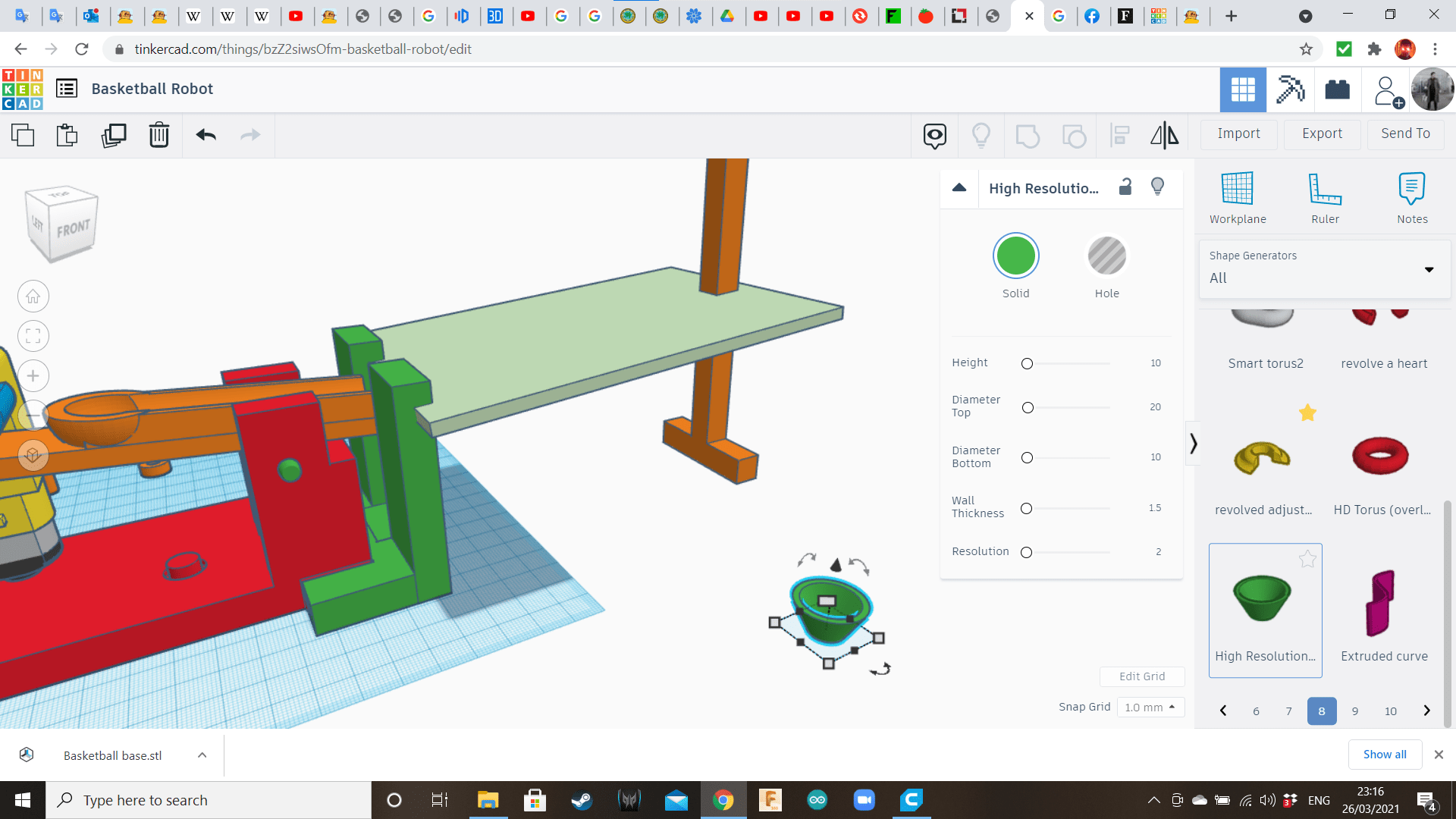 Tinkercad Robotics for School Basketball Machine! 16 Steps (with
