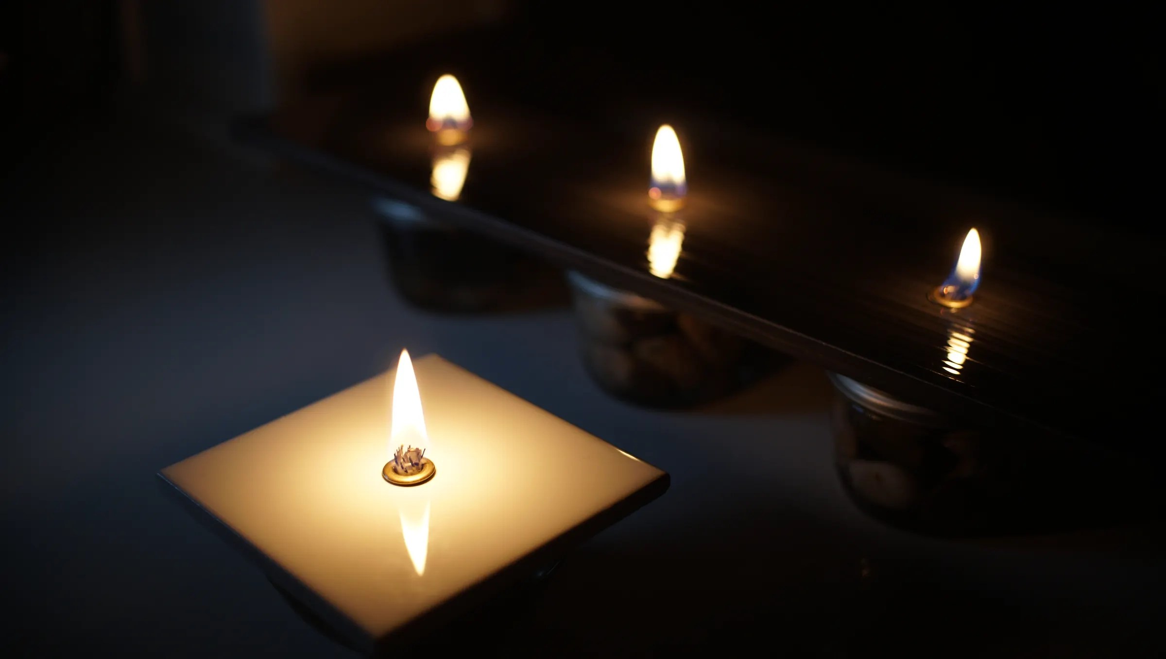 How to Make an Oil Candle From a Tile or Rock 6 Steps (with Pictures