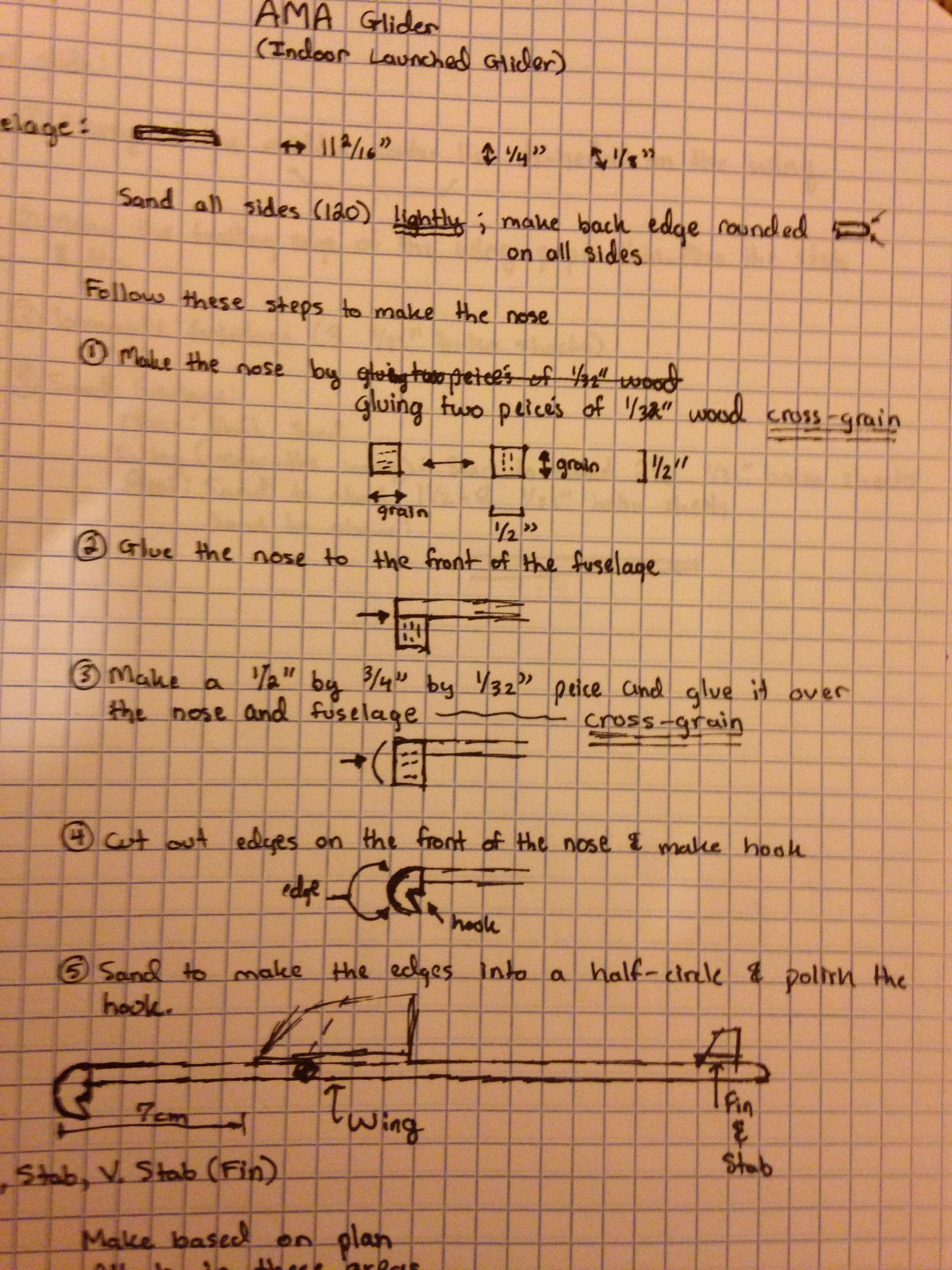 Elastic Launched Glider 3 Steps Instructables