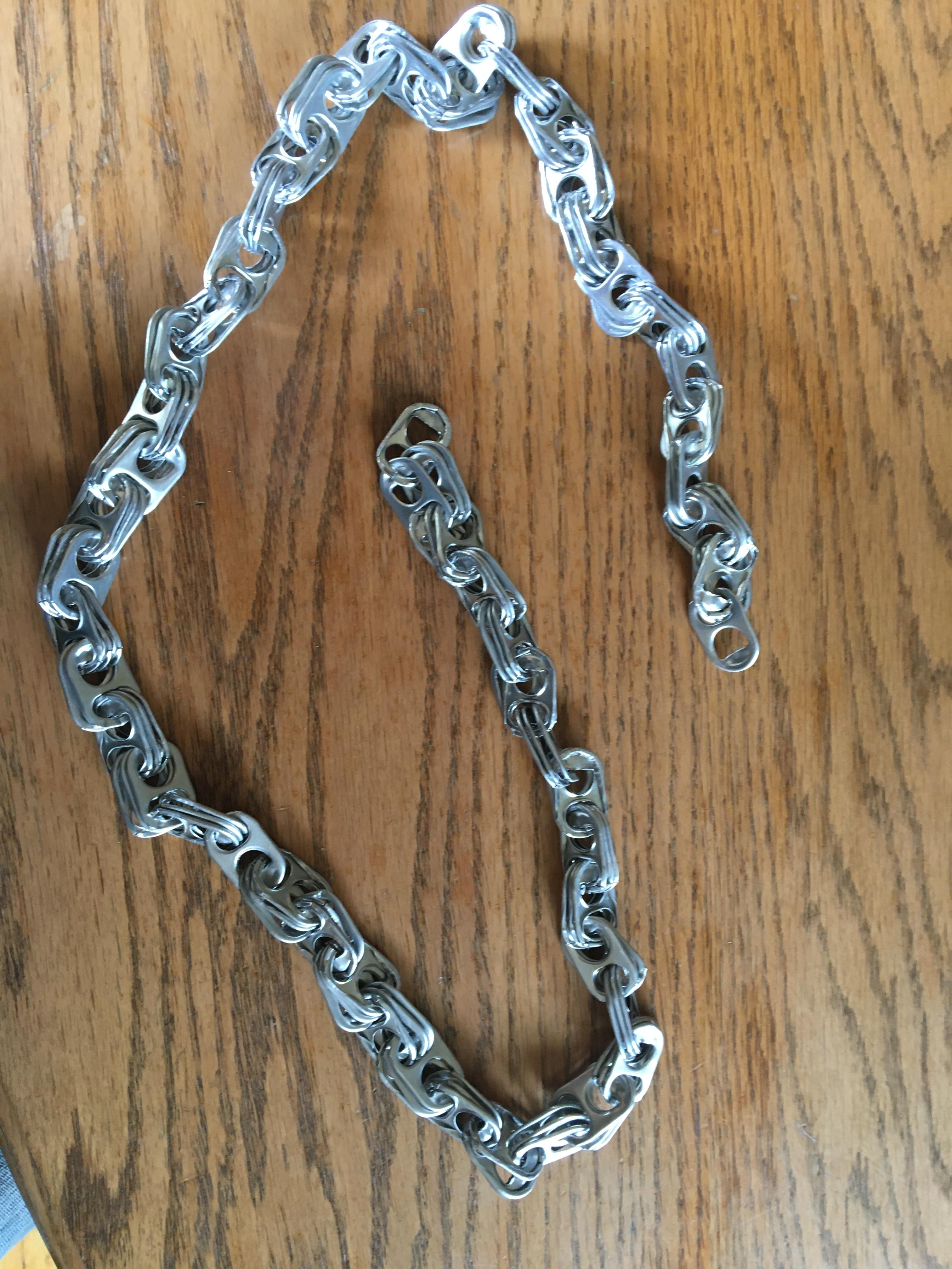 Lightweight Pop Tab Chain 3 Steps Instructables