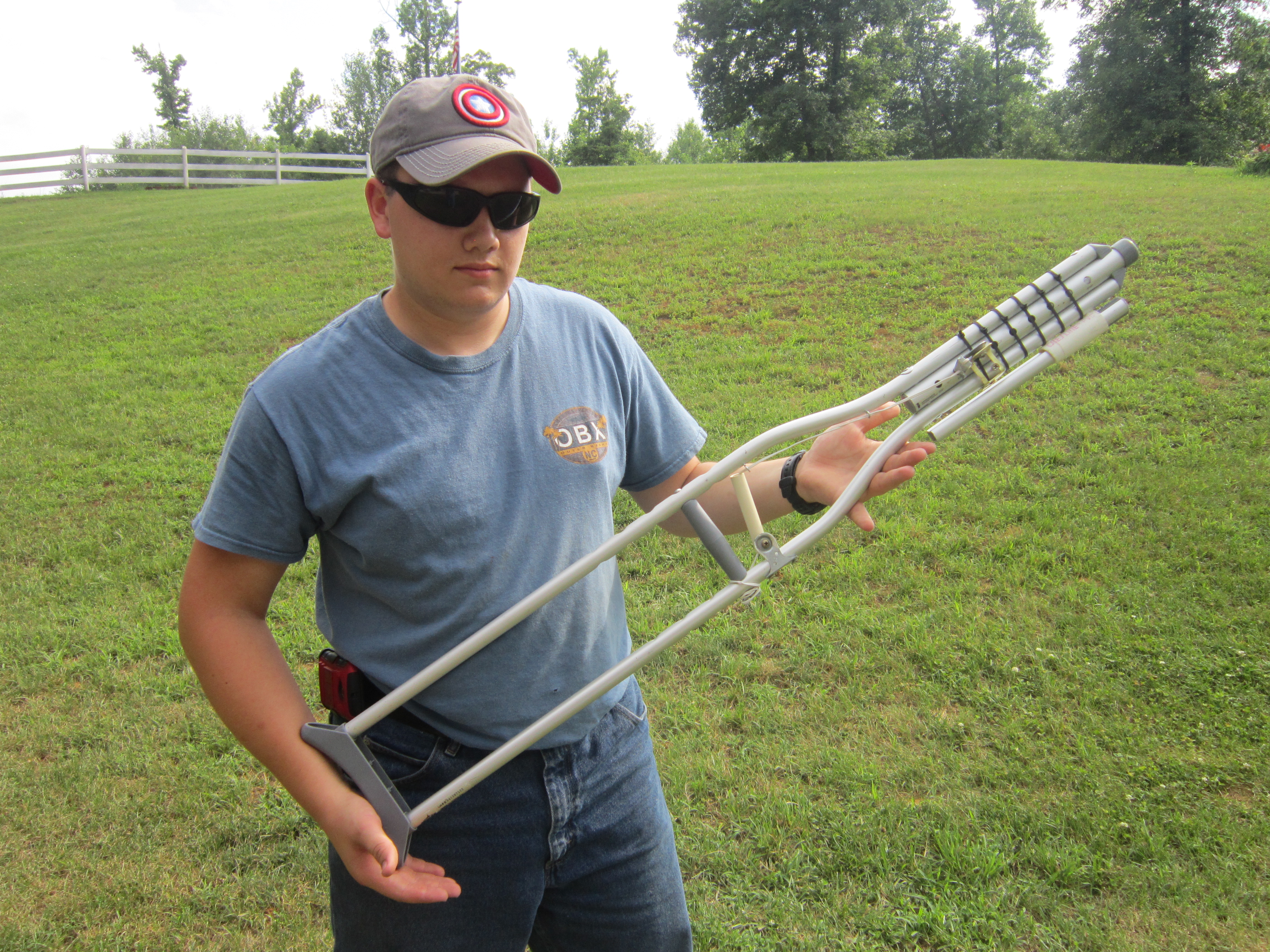 SpringPowered Crutch Rifle 10 Steps Instructables