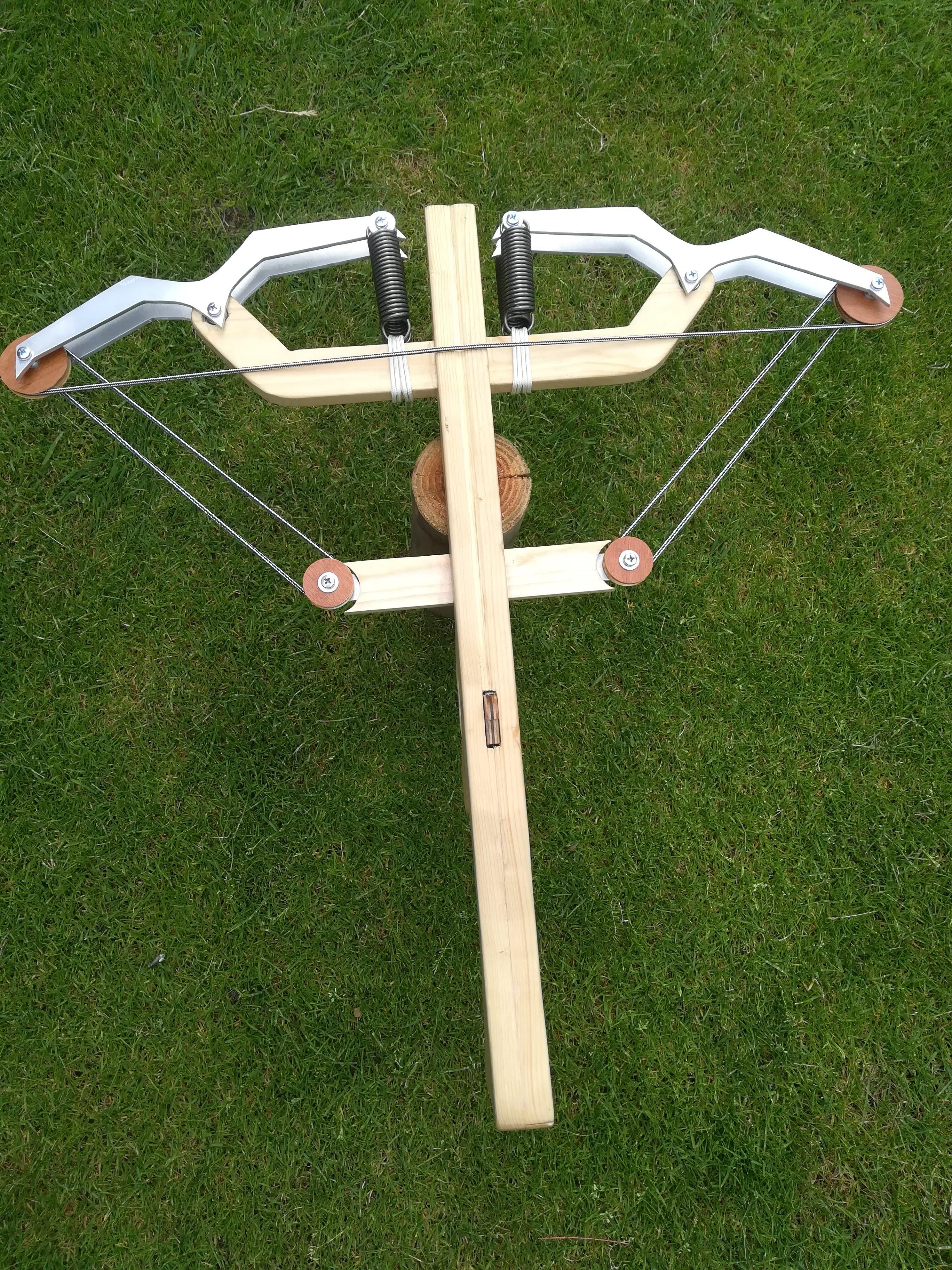 Wooden Pulley Crossbow 6 Steps Instructables
