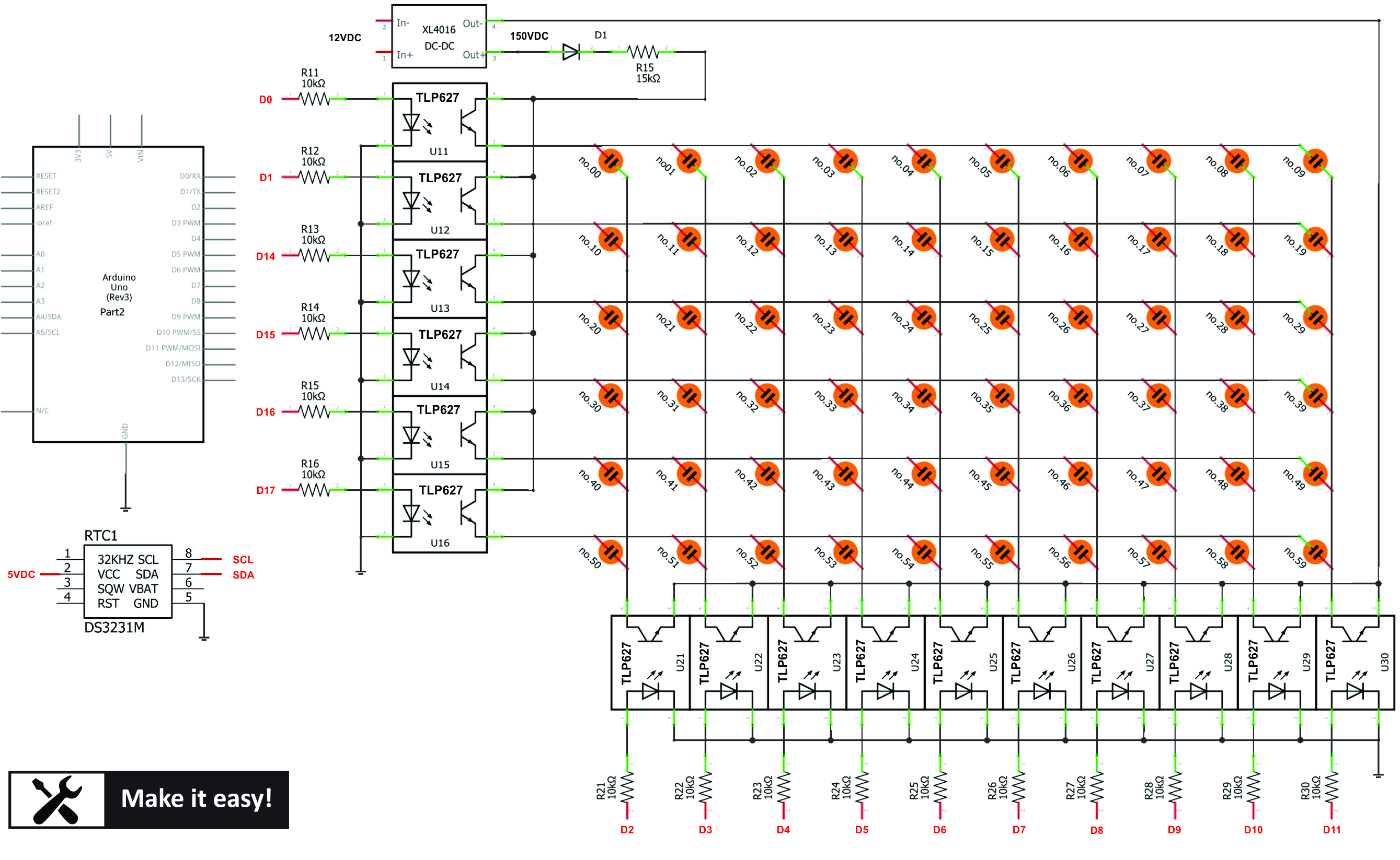 Nixie Clock With Arduino Simplest Design 4 Steps Instructables
