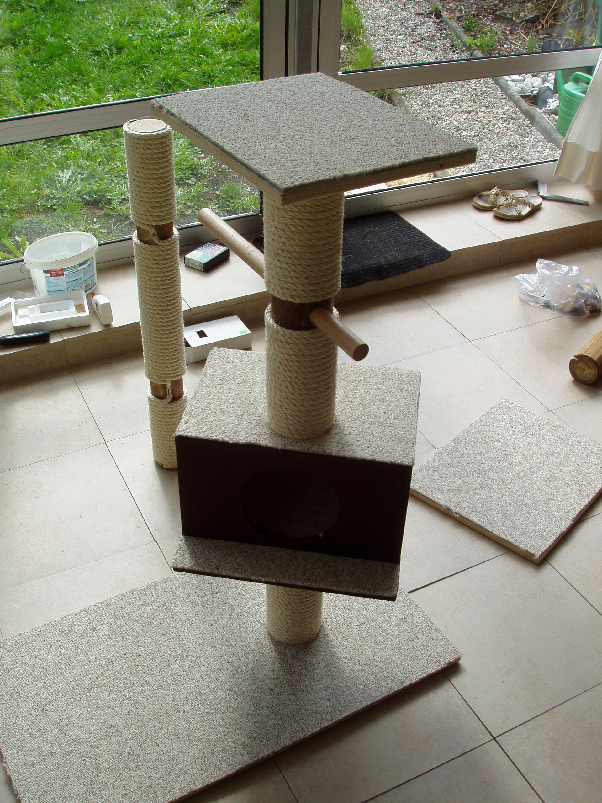 DIY Cat Tree With Hammock 6 Steps Instructables