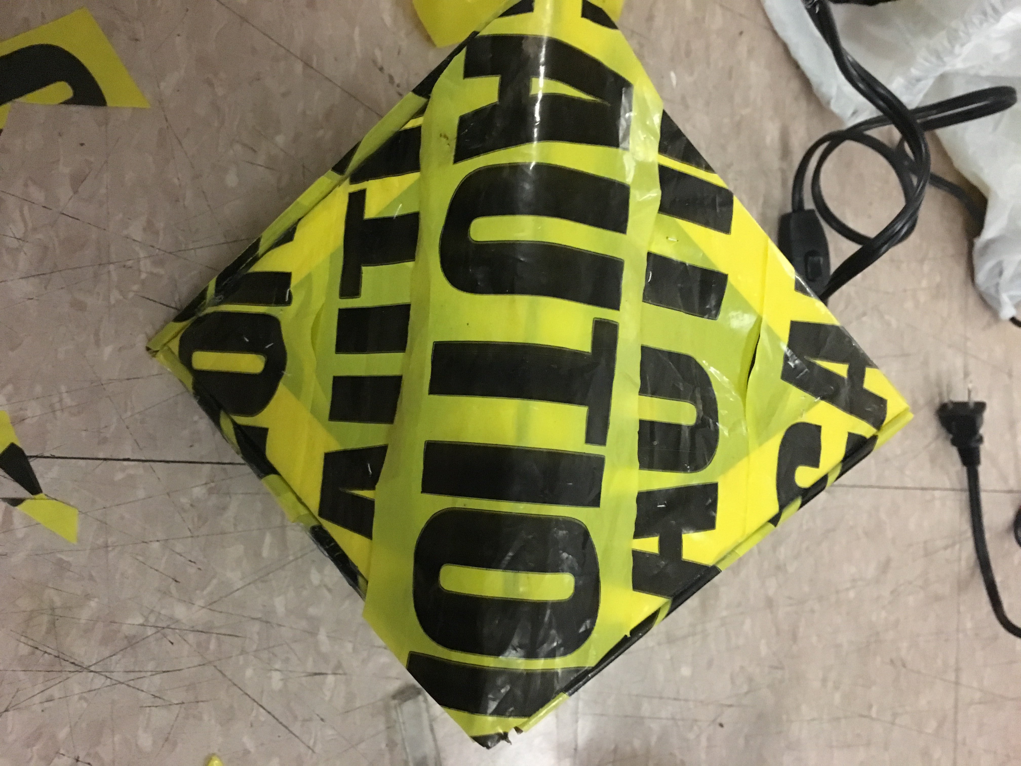 1 Caution Tape Lamp 7 Steps (with Pictures) Instructables