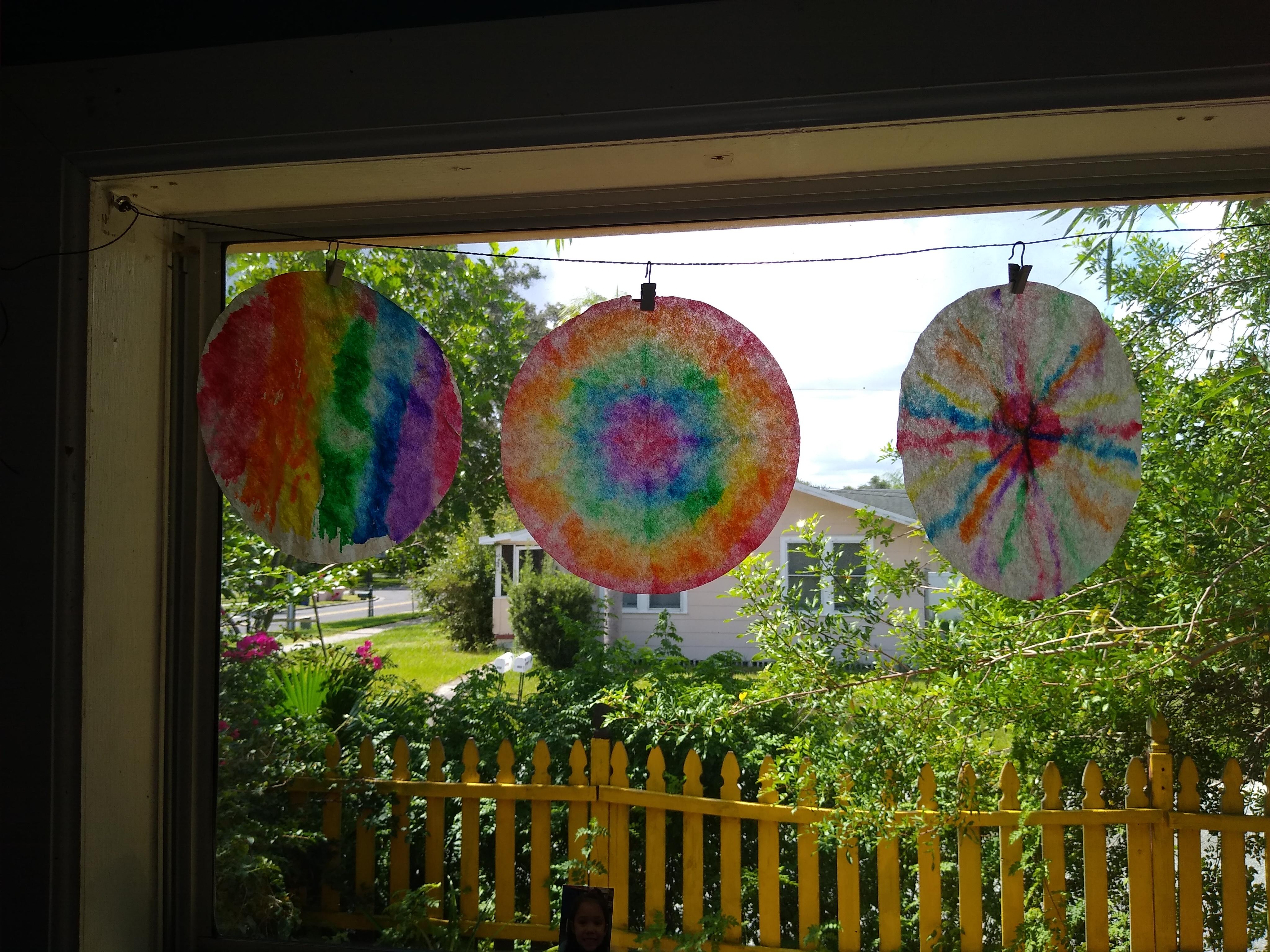 Rainbow Coffee Filter Sun Catcher 3 Steps (with Pictures) Instructables