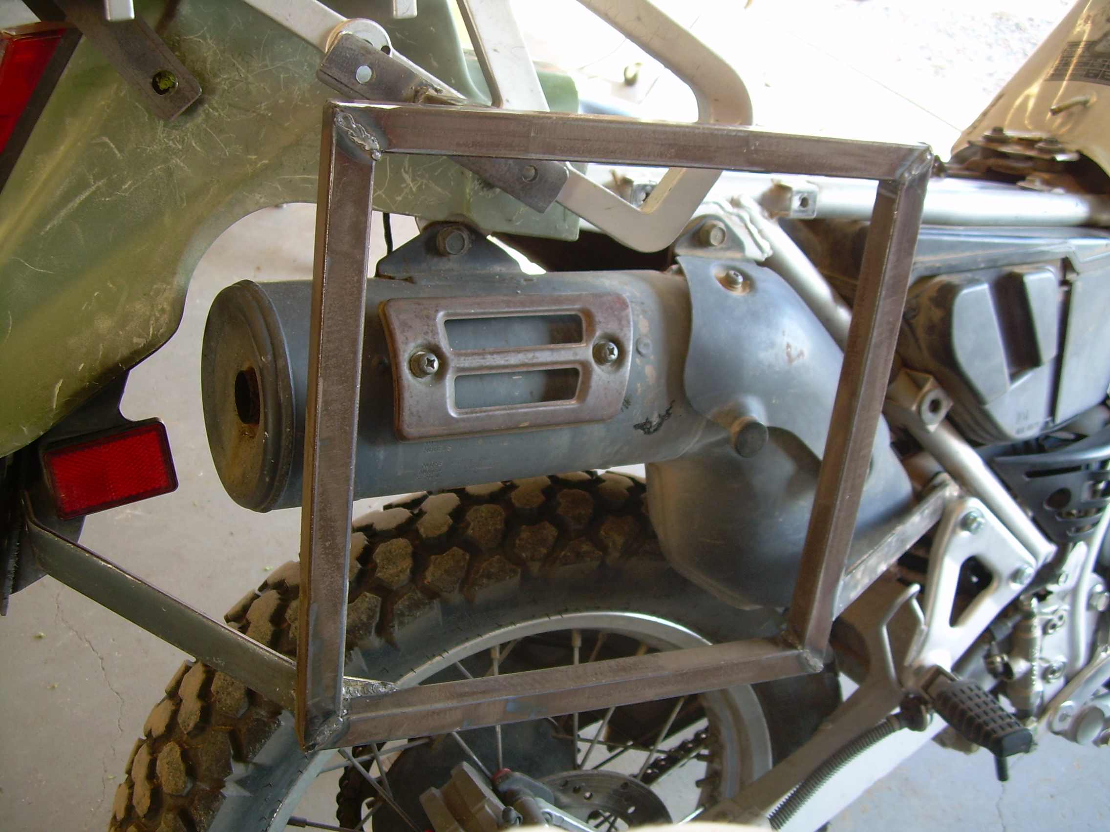 Motorcycle Panniers Made Out of Plastic Ammo Boxes 7 Steps