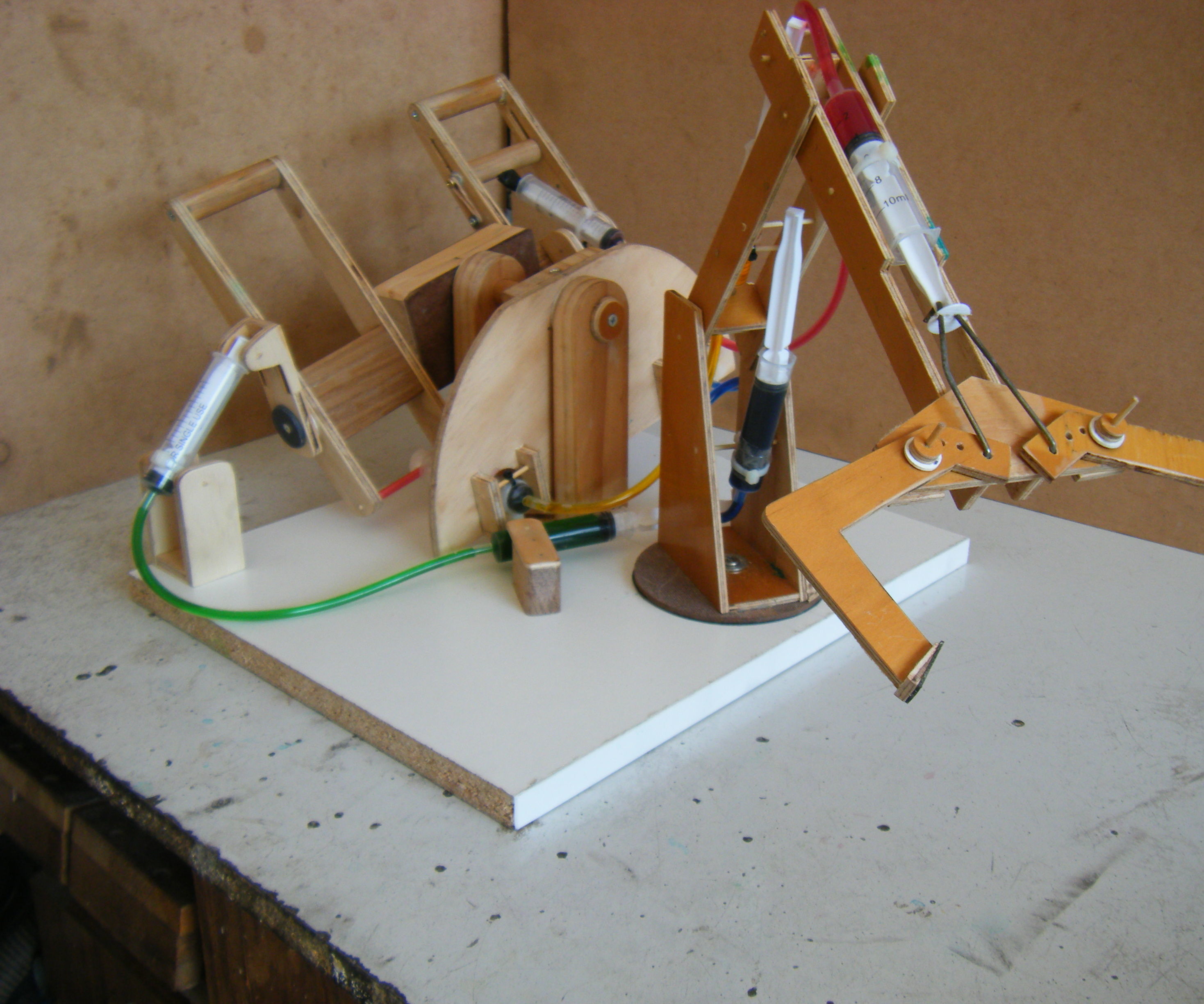 Syringe Hydraulic Arm Diagram
